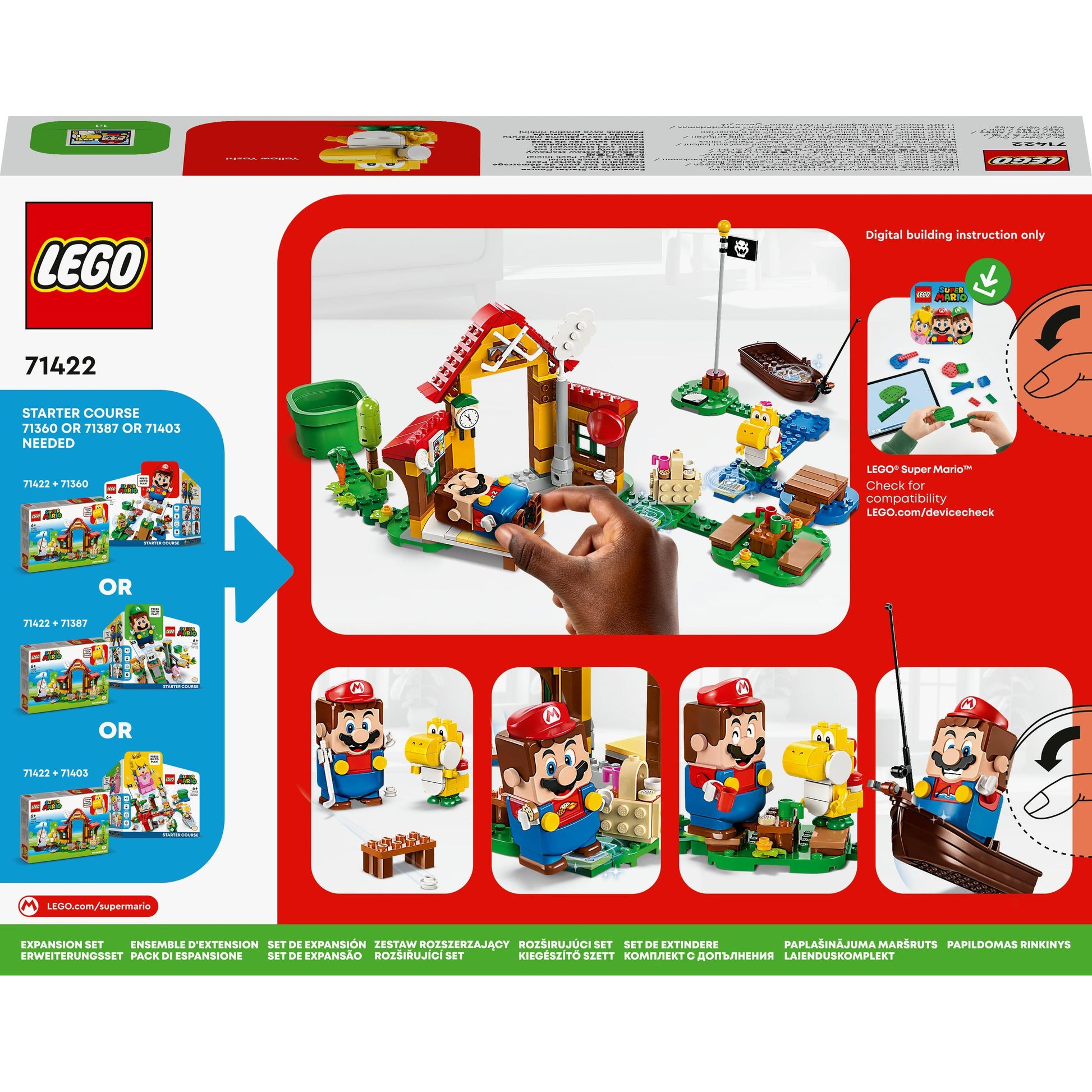 LEGO® Super Mario™ Picnic at Mario’s House Expansion Set 71422 (259 Pieces)