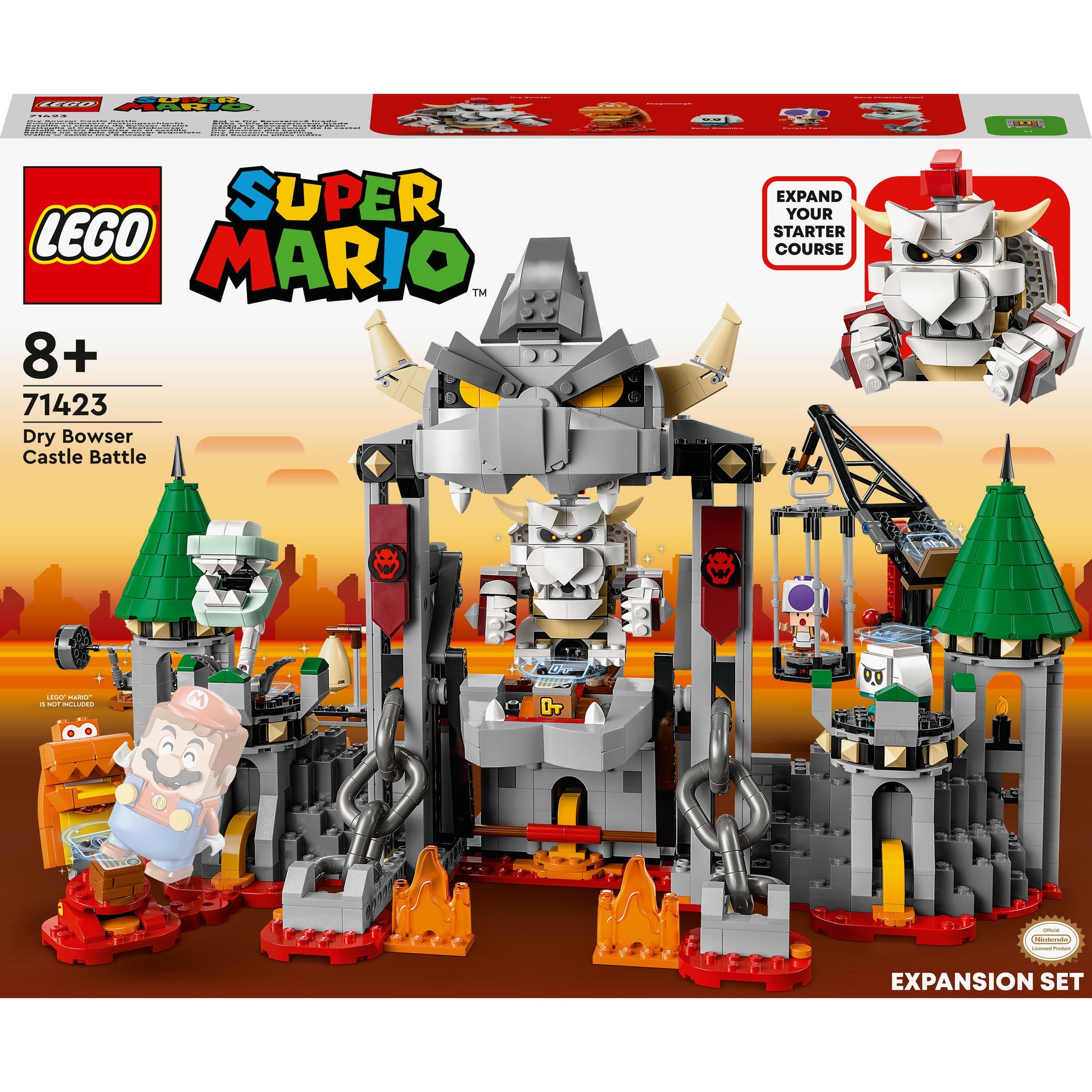 LEGO® Super Mario™ Dry Bowser Castle Battle Expansion Set 71423 (1,321 Pieces)