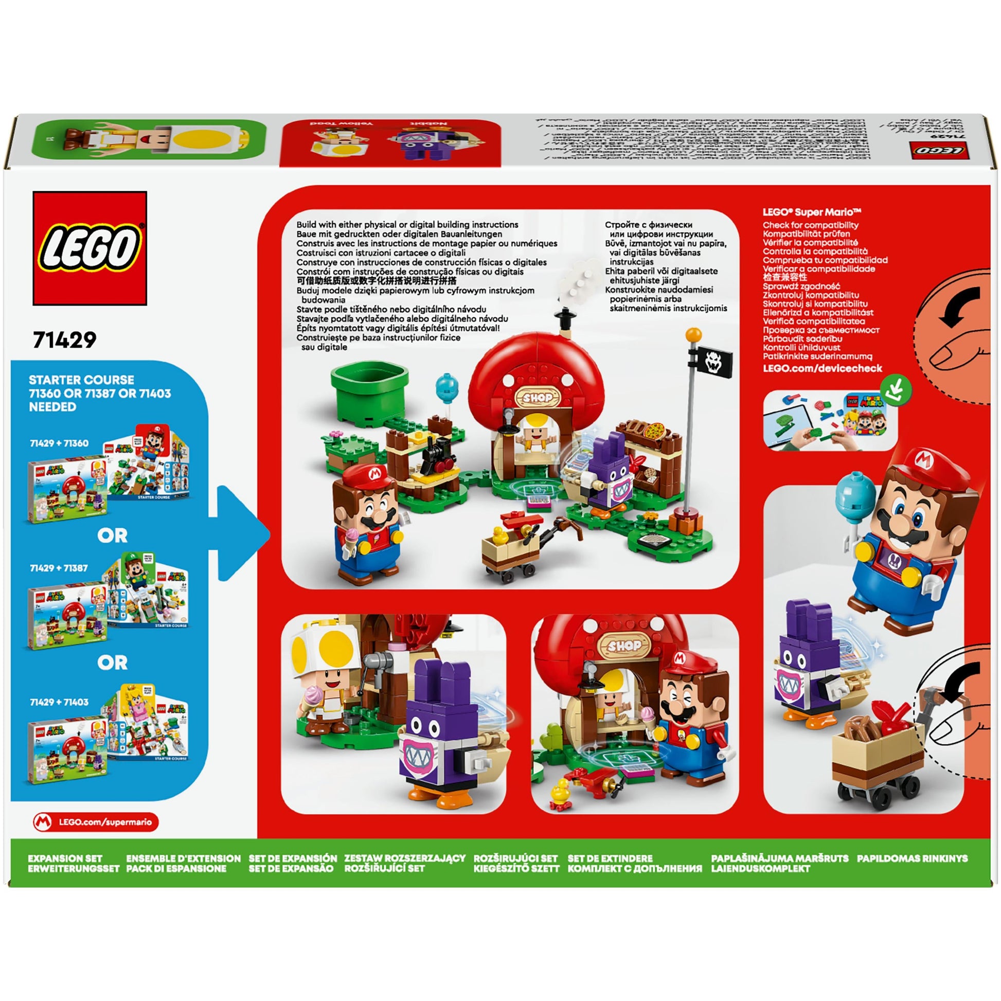 LEGO® Super Mario™ Nabbit at Toad’s Shop Expansion Set