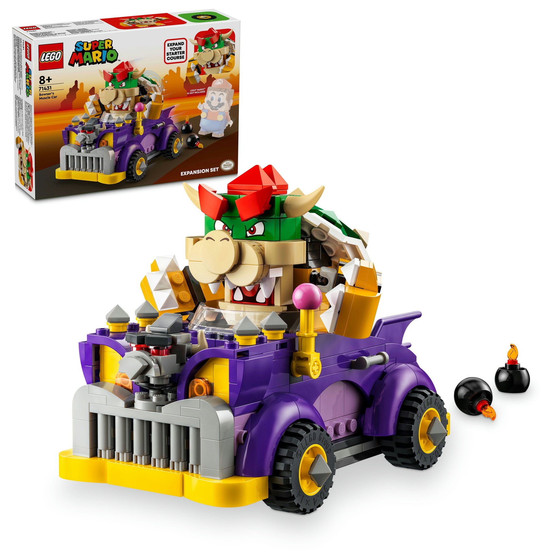 LEGO® Super Mario™ Bowser’s Muscle Car Expansion Set