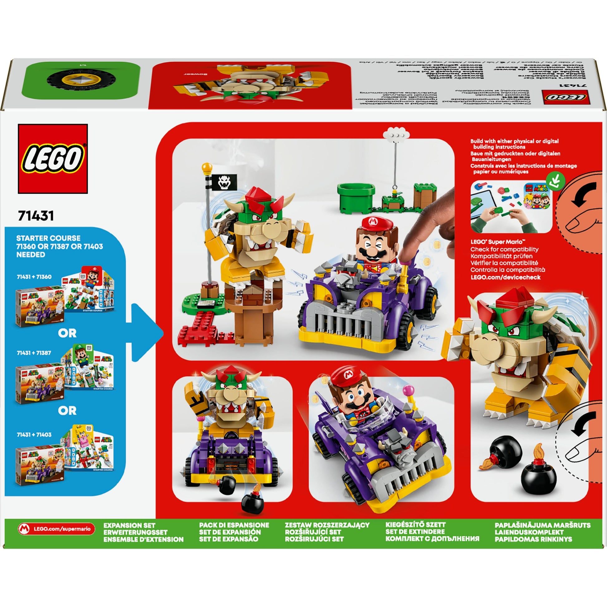 LEGO® Super Mario™ Bowser’s Muscle Car Expansion Set