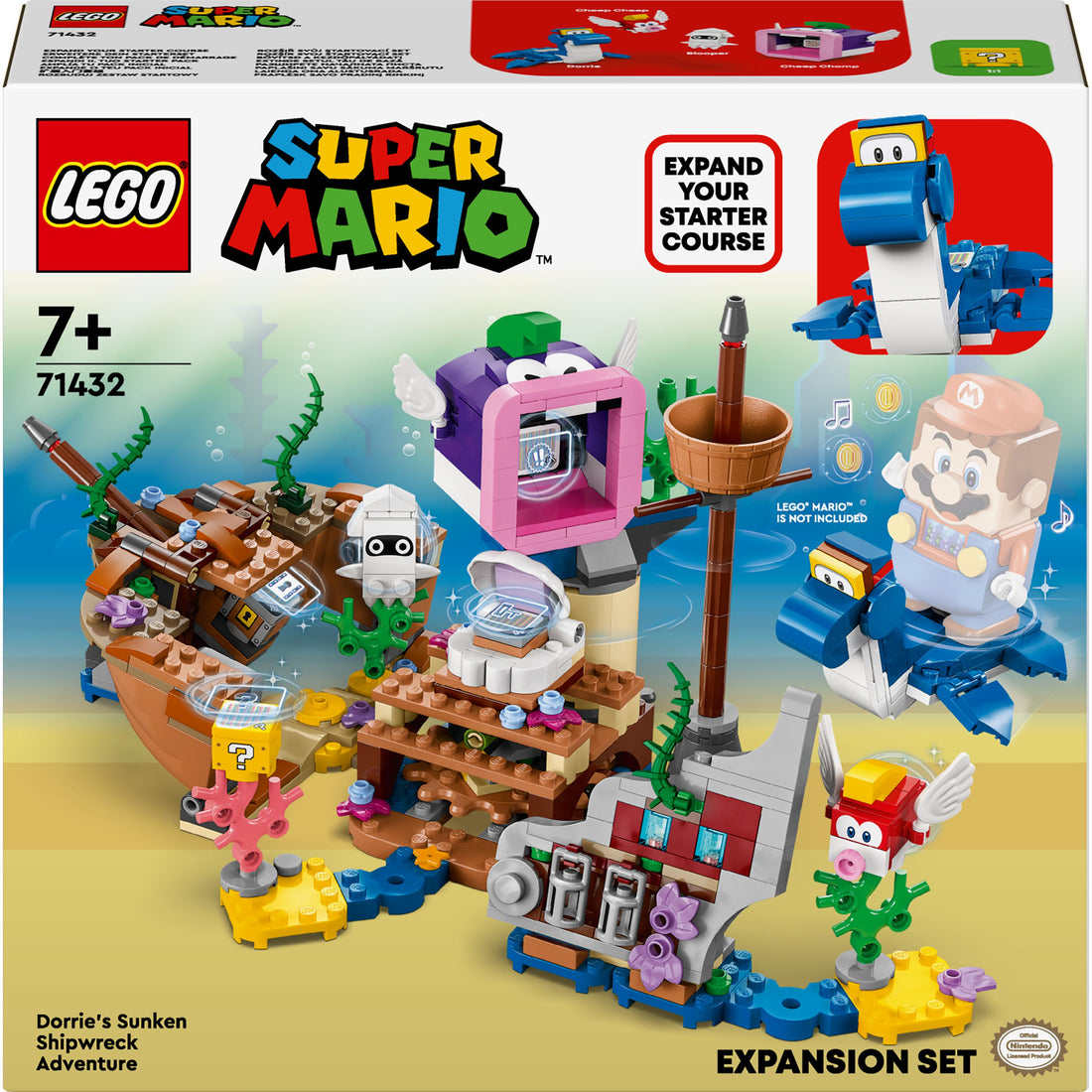 LEGO® Super Mario™ Dorrie's Sunken Shipwreck Adventure Expansion Set