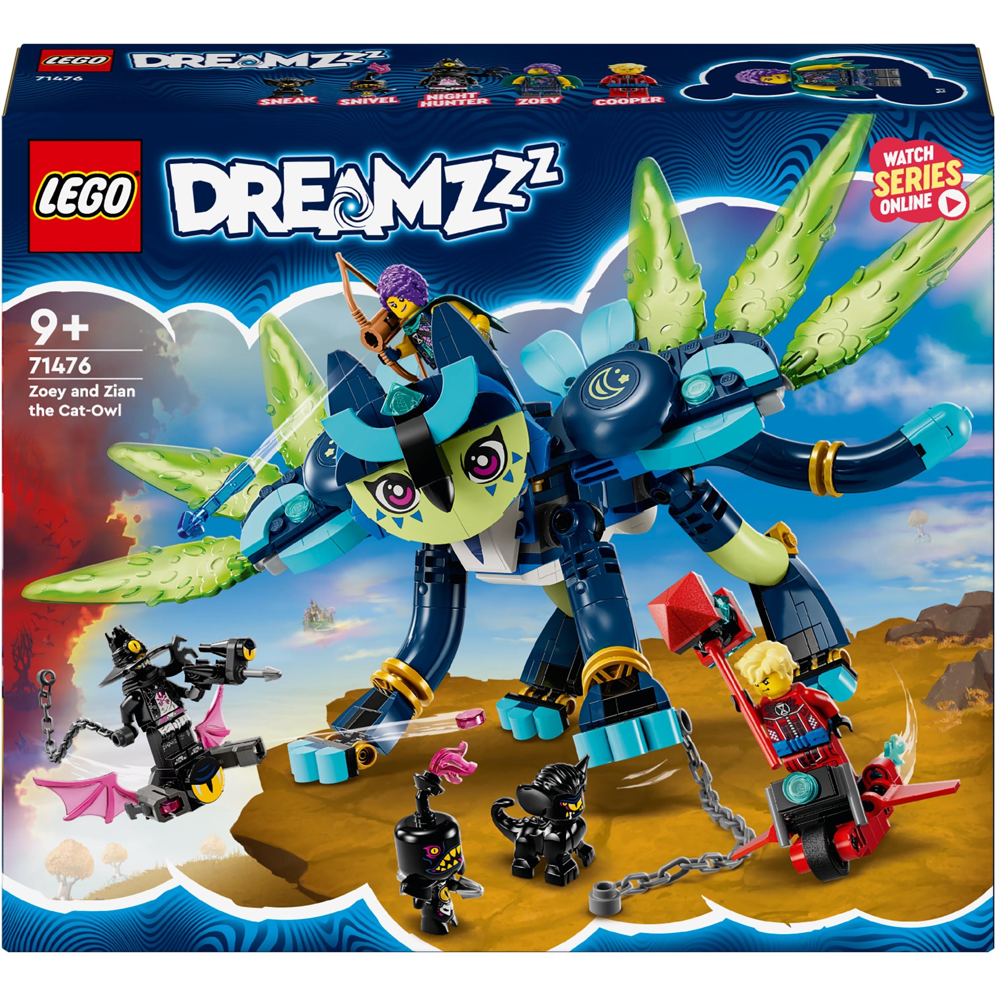 LEGO® DREAMZzz™ Zoey and Zian the Cat-Owl Toy 71476