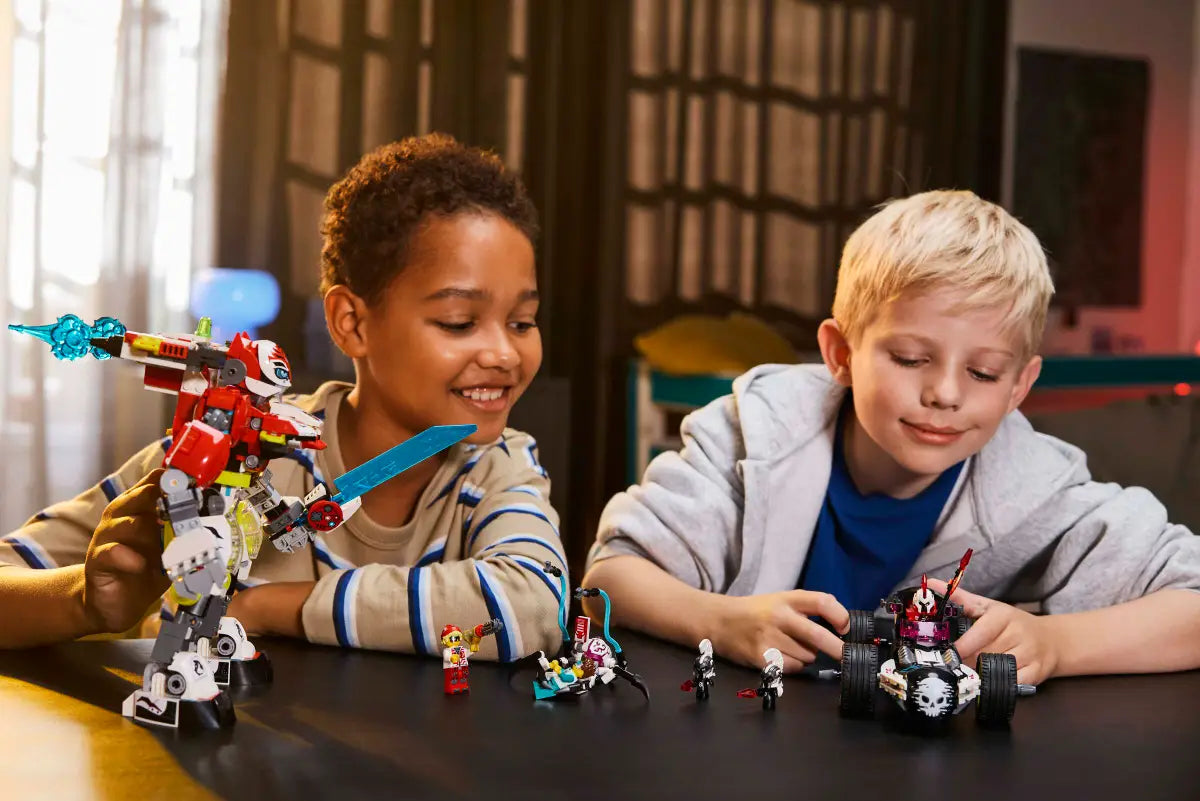 LEGO 71497 Cooper's Tiger Mech & Zero's Hot Rod Car