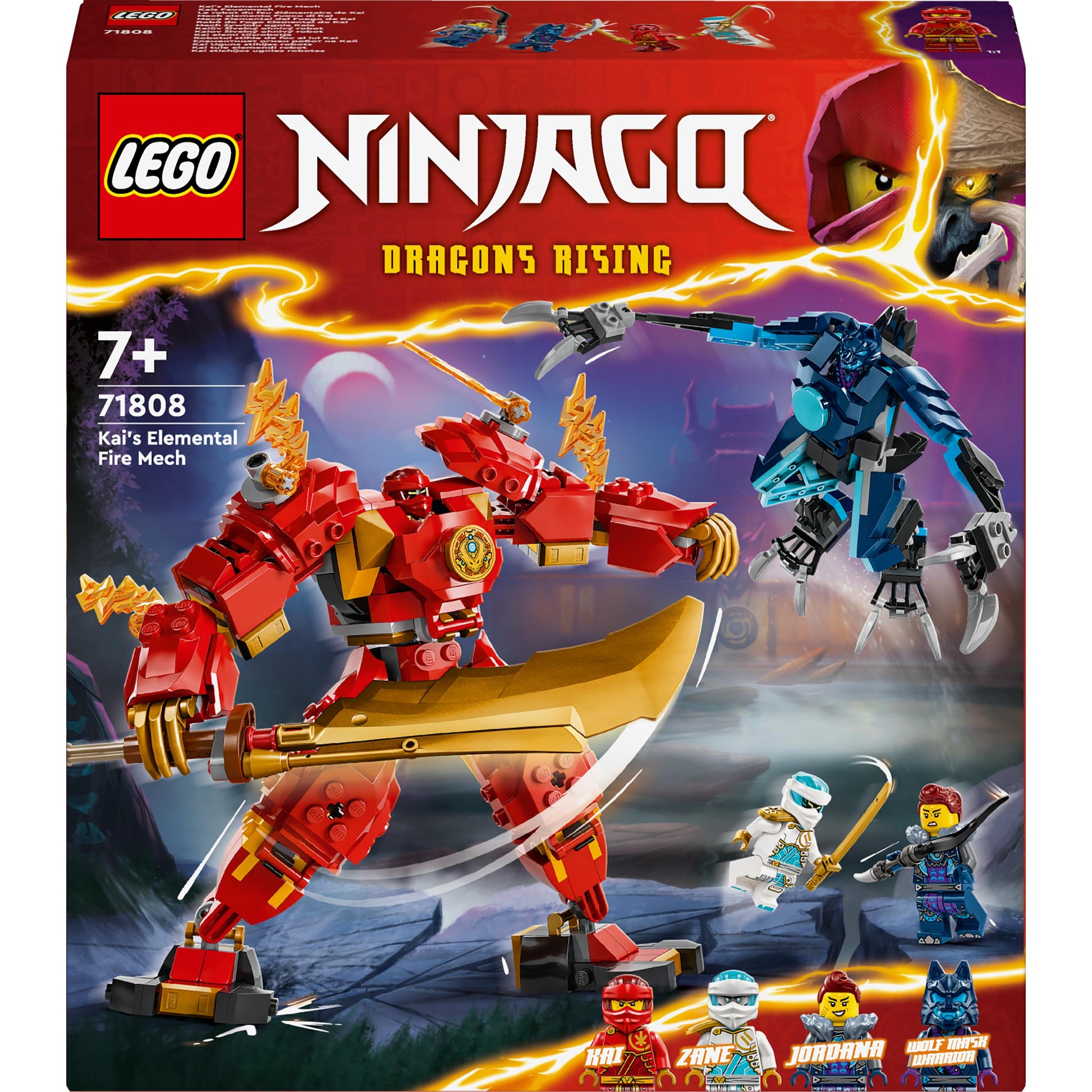 LEGO® NINJAGO® Kai’s Elemental Fire Mech Toy 71808