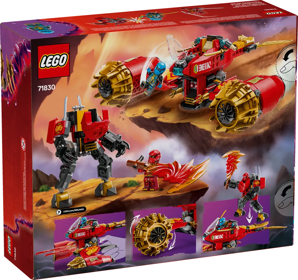 LEGO 71830 Kai's Mech Storm Rider