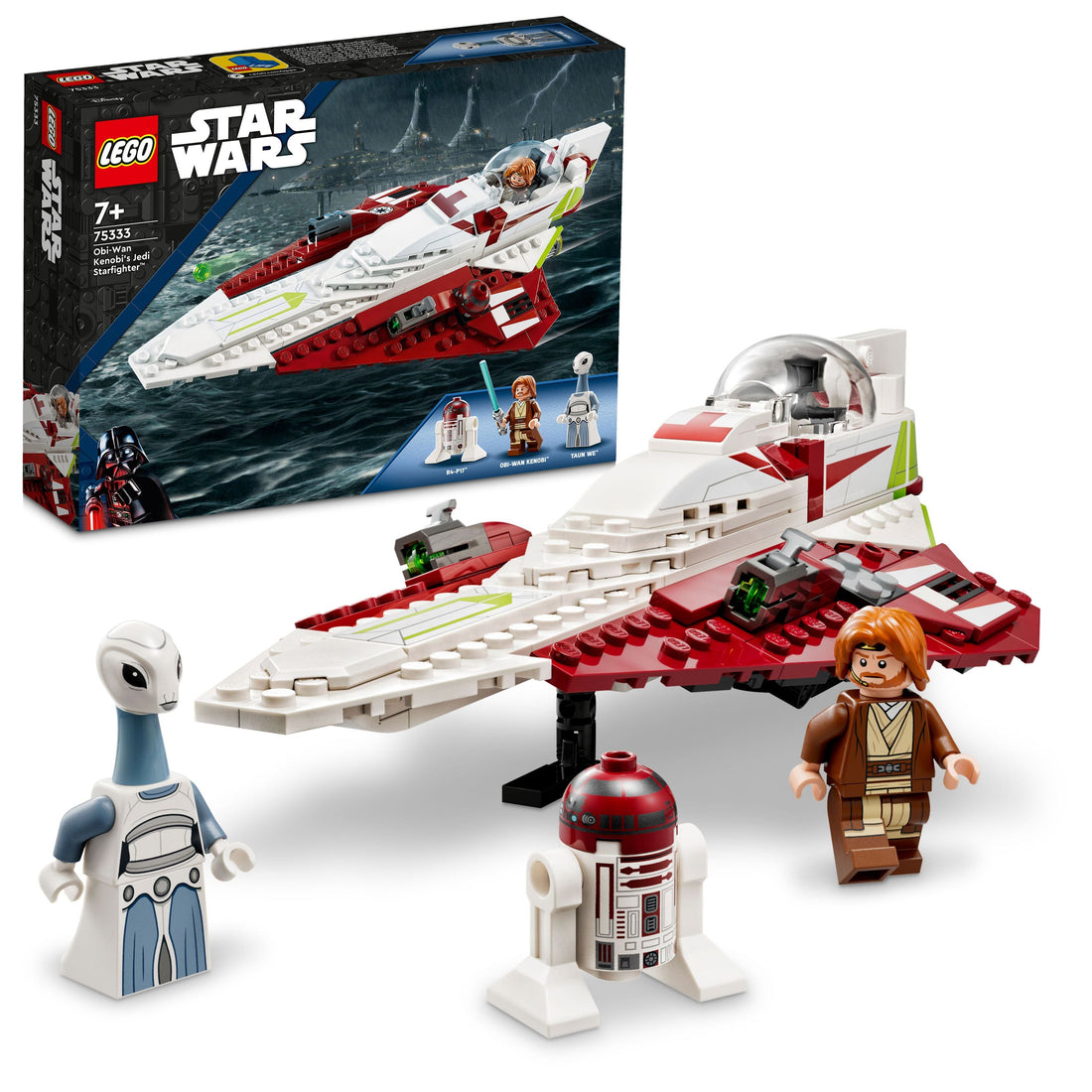 LEGO® Star Wars™ Obi-Wan Kenobi’s Jedi Starfighter™ 75333 Building Kit (282 Pieces)