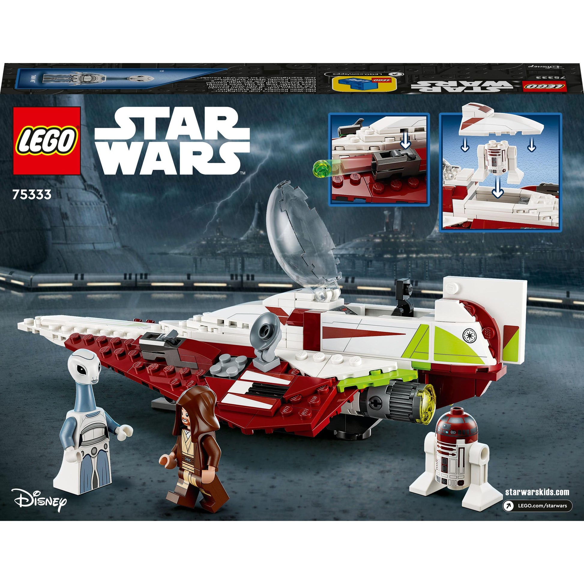 LEGO® Star Wars™ Obi-Wan Kenobi’s Jedi Starfighter™ 75333 Building Kit (282 Pieces)