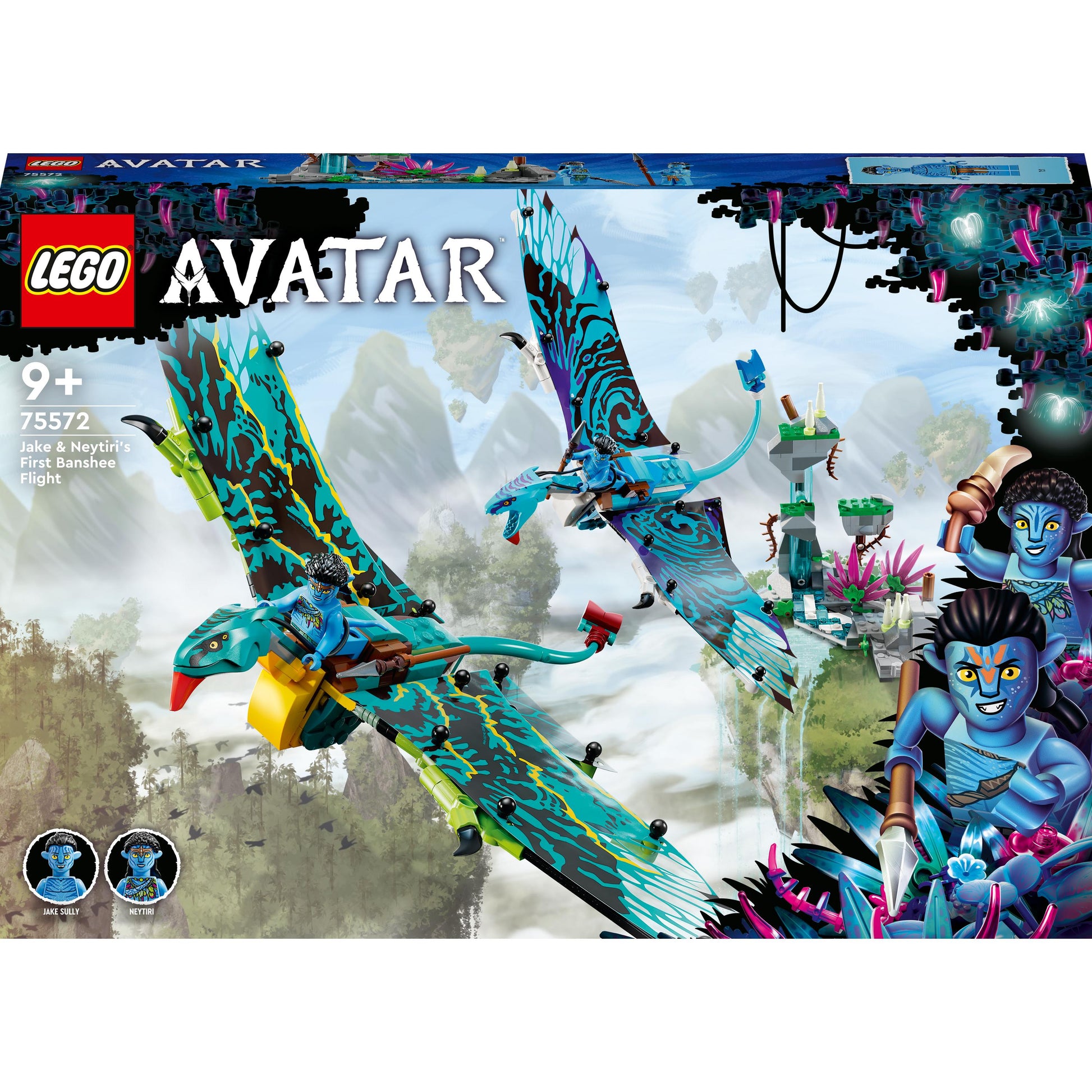 LEGO® Avatar Jake & Neytiri’s First Banshee Flight 75572 Building Toy Set (572 Pcs)