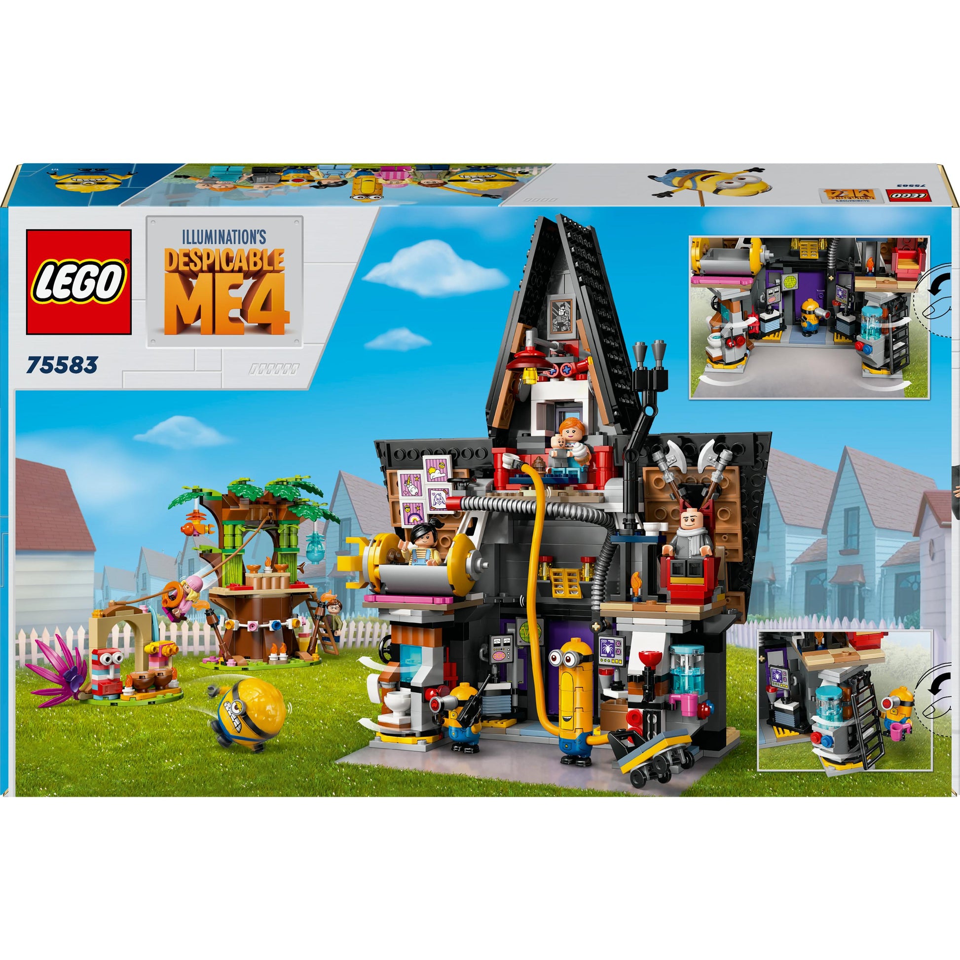 LEGO® Despicable Me 4 Minions and Gru's Family Mansion 75583