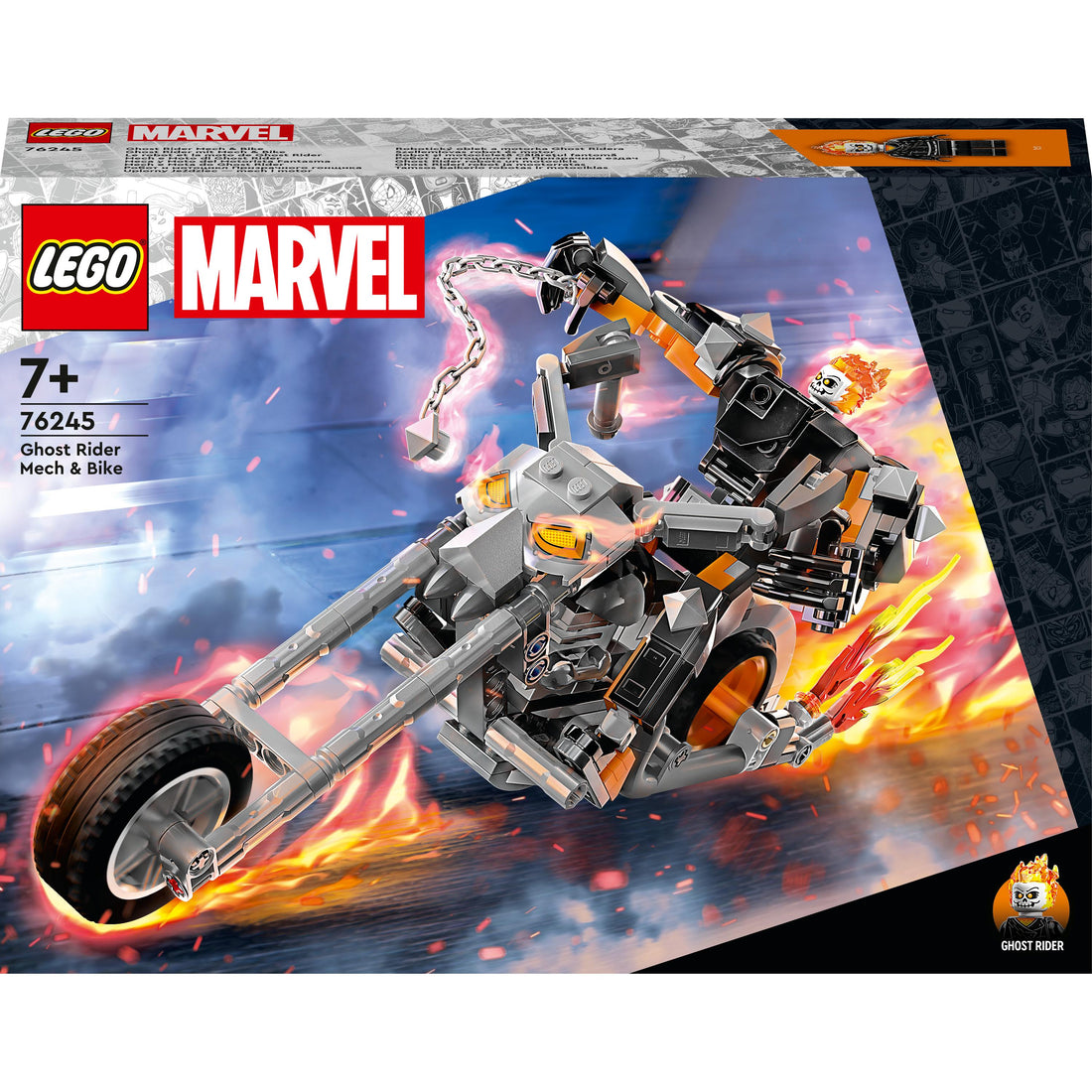 LEGO® Marvel Ghost Rider Mech & Bike 76245 Building Toy Set (264 Pieces)