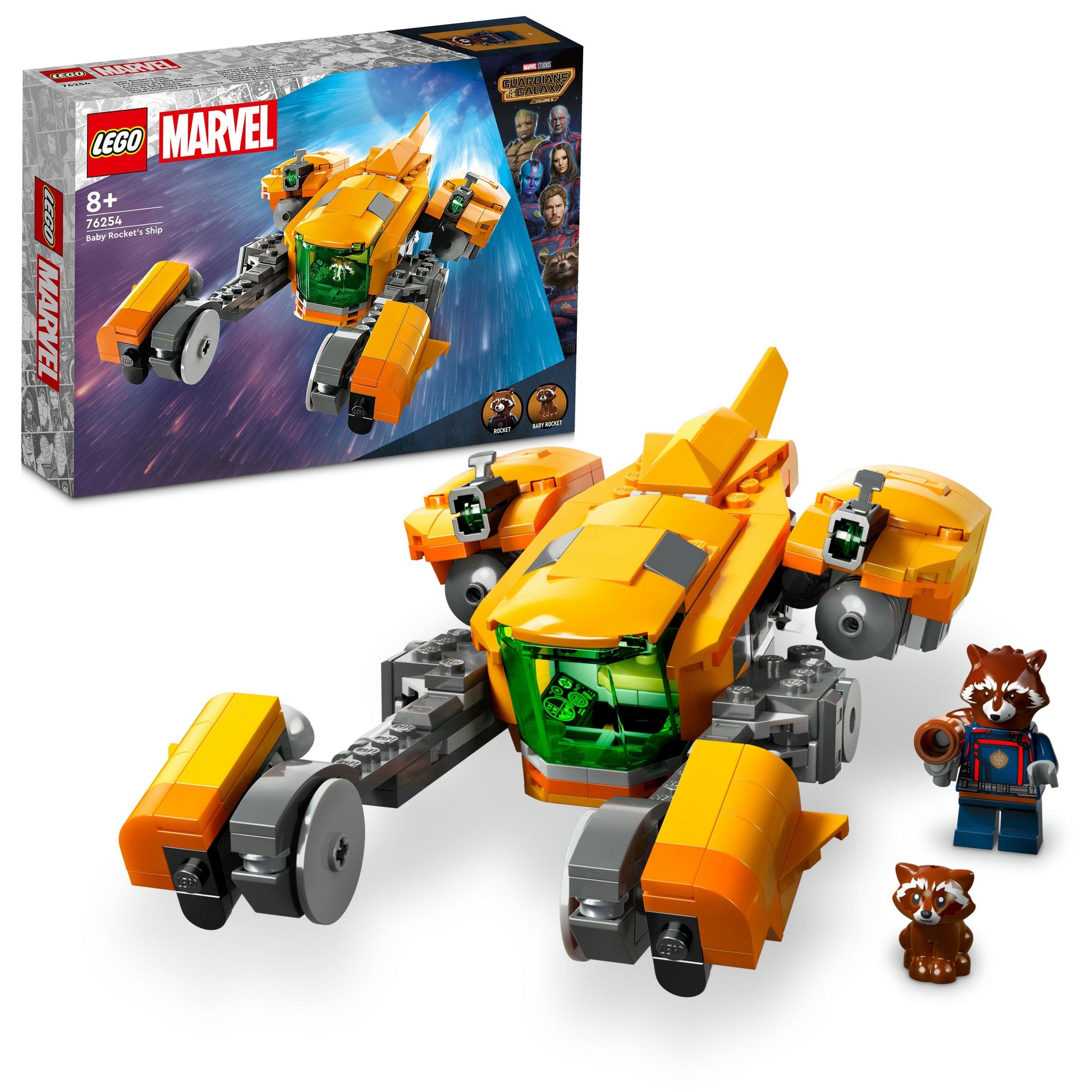 LEGO® Marvel Baby Rocket’s Ship 76254 Building Toy Set (330 Pieces)