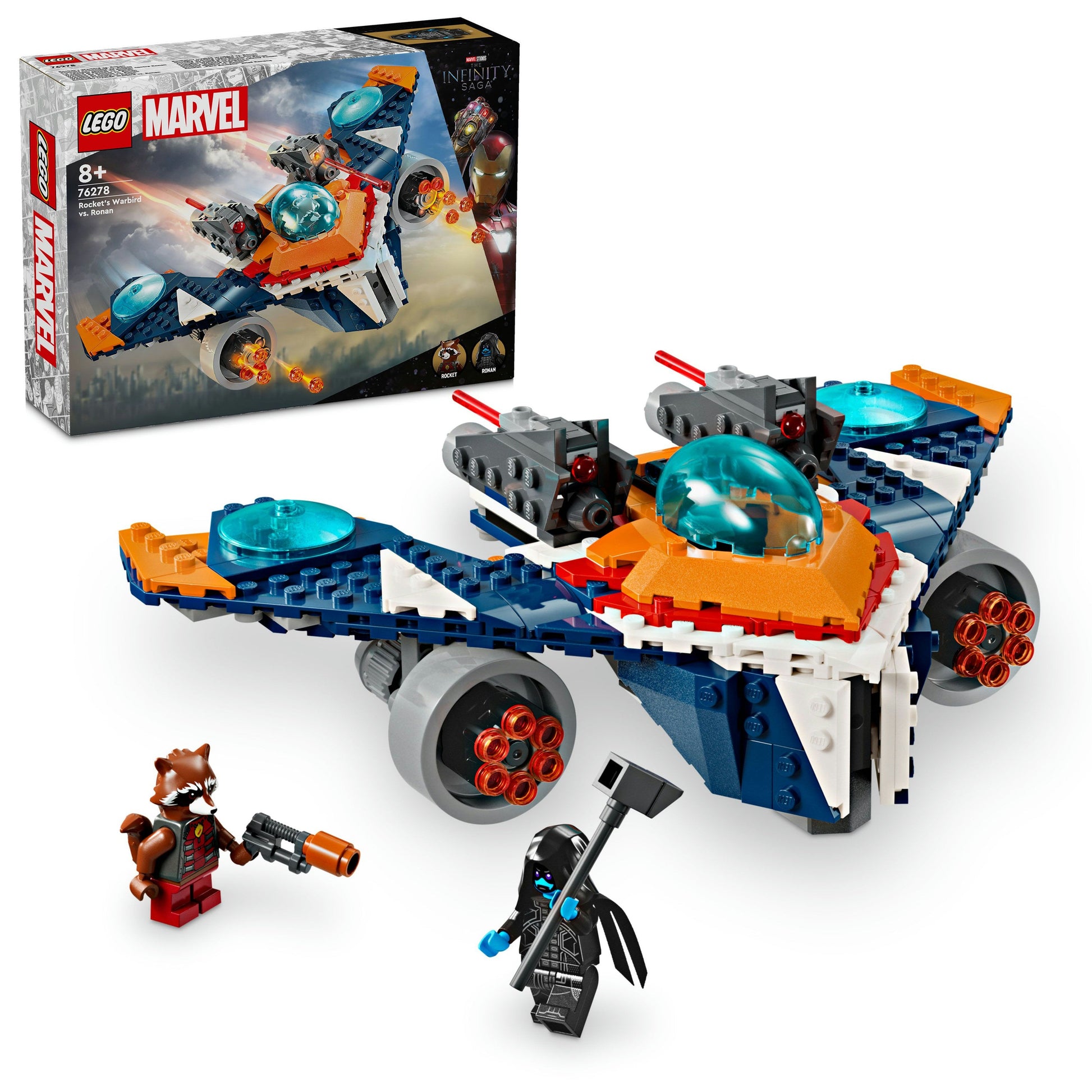 LEGO® Marvel Rocket’s Warbird vs. Ronan Kit 76278