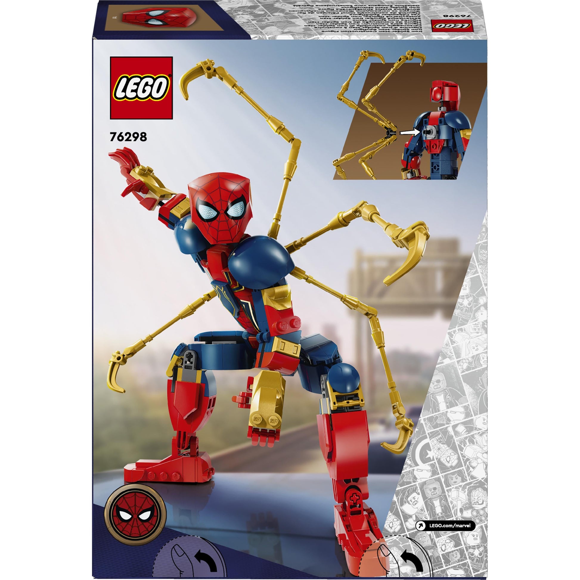 LEGO® Marvel Iron Spider-Man Construction Figure 76298