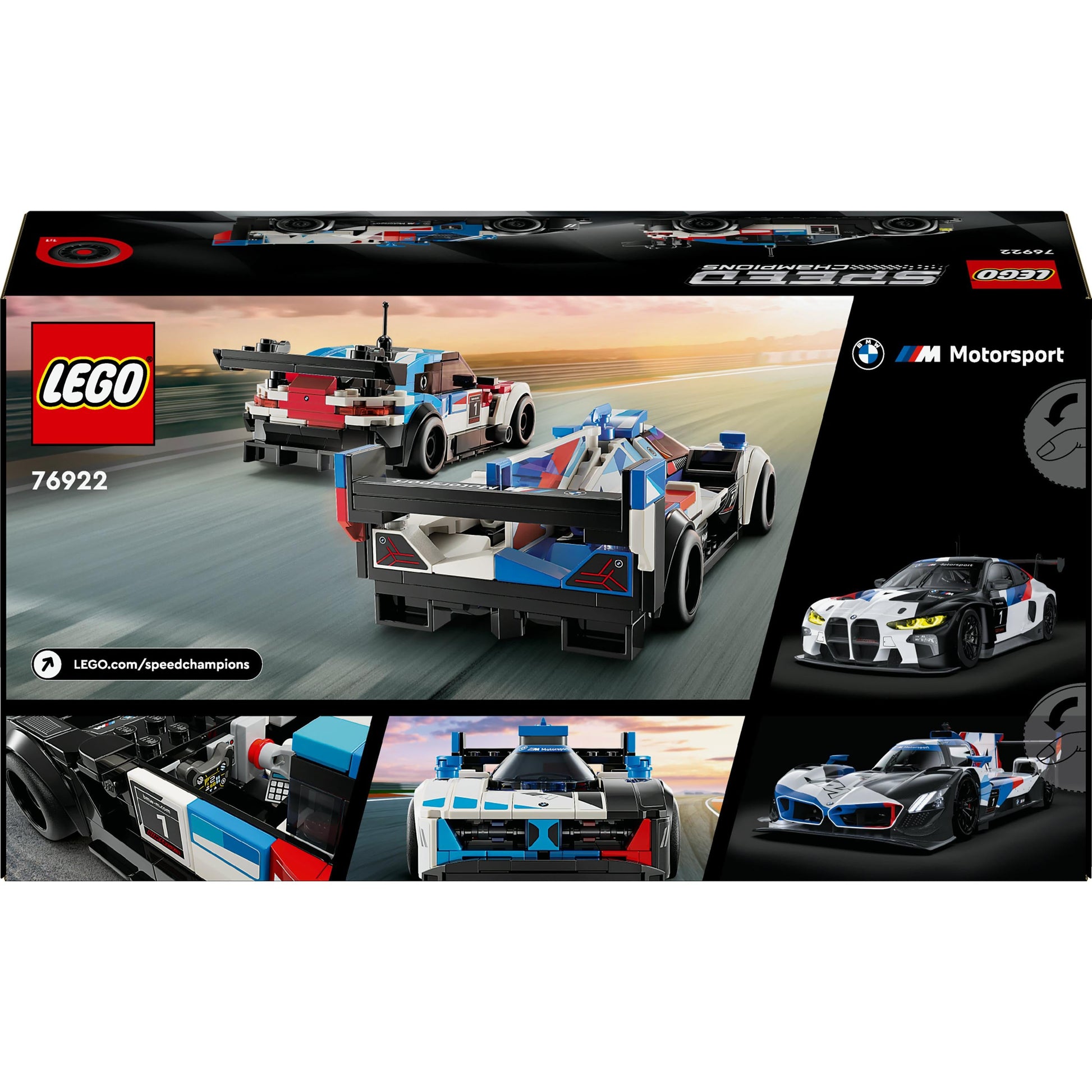 LEGO® Speed Champions BMW M4 GT3 & BMW M Hybrid V8 Race Cars 76922