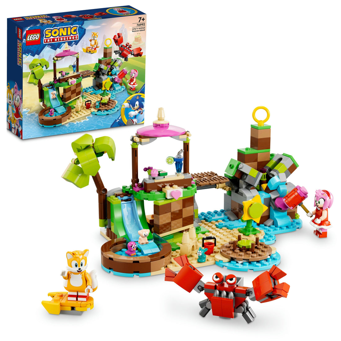 LEGO® Sonic the Hedgehog™ Amy’s Animal Rescue Island 76992 Building Toy Set (388 Pieces)