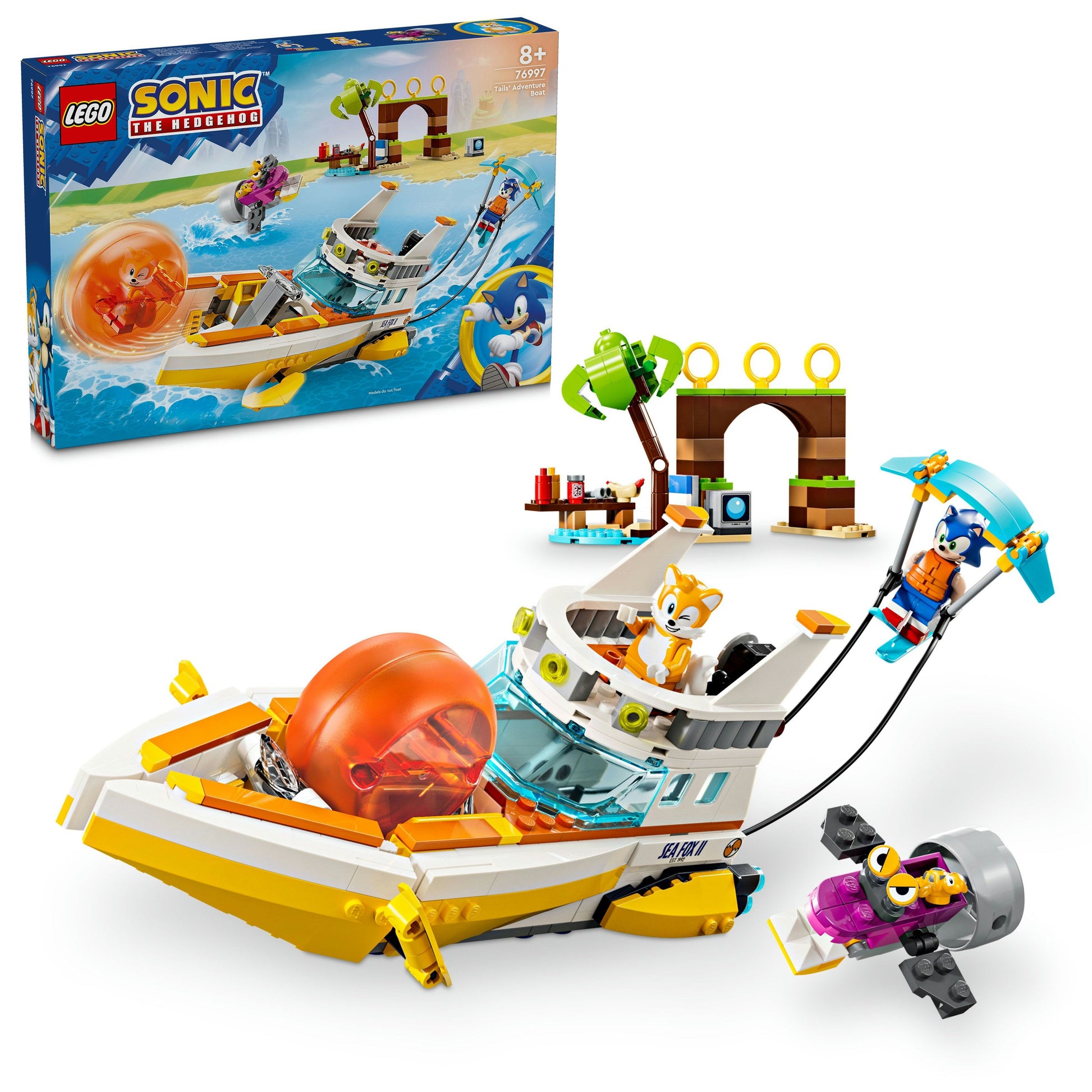 LEGO® Sonic the Hedgehog™ Tails’ Adventure Boat Toy 76997