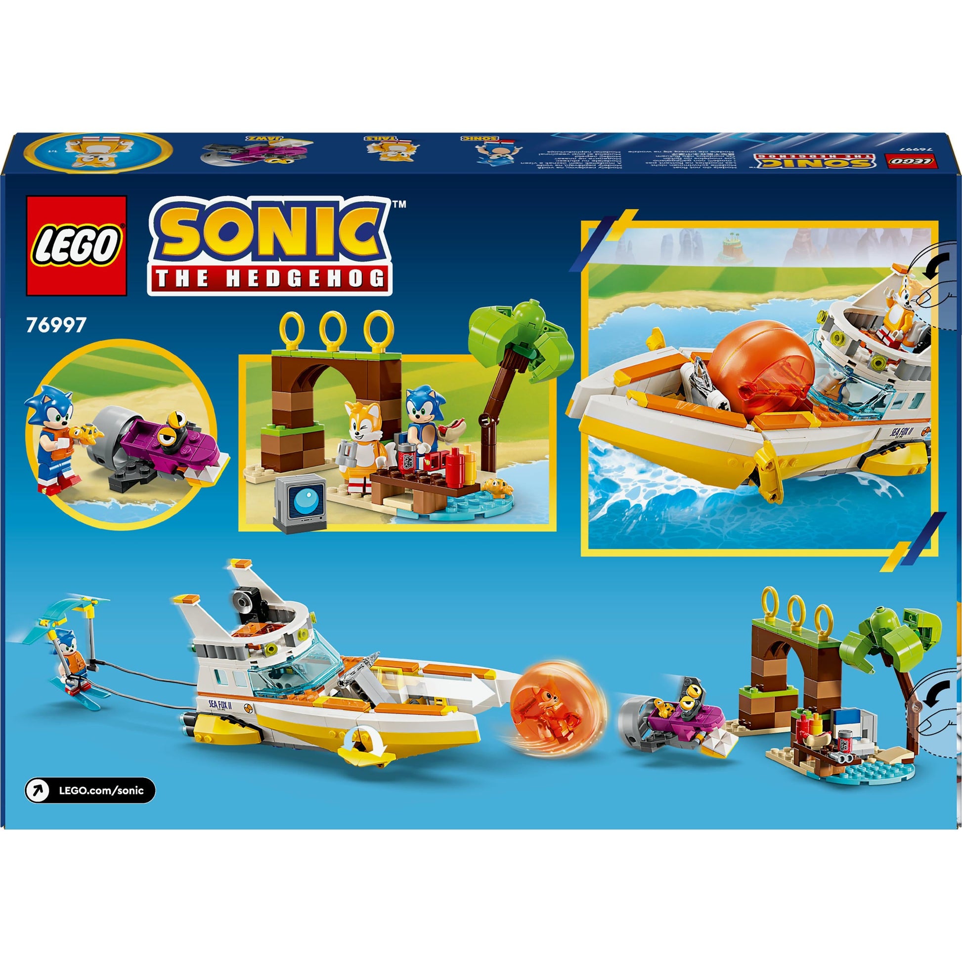 LEGO® Sonic the Hedgehog™ Tails’ Adventure Boat Toy 76997