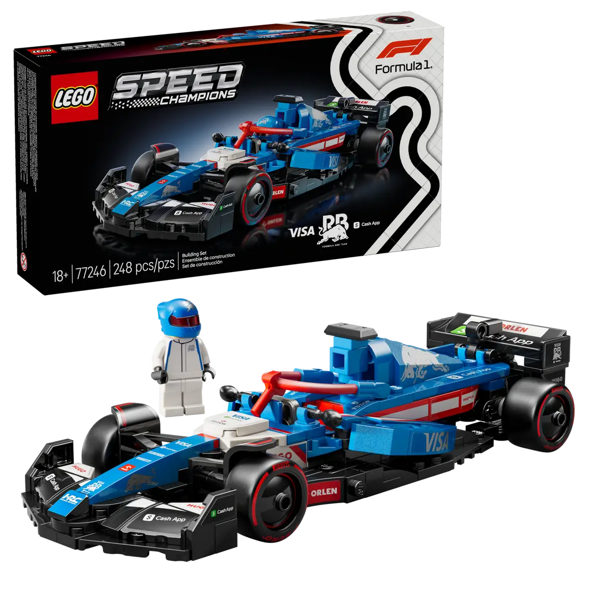 LEGO 77246 Visa Cash App VCARB 01 F1 Race Car