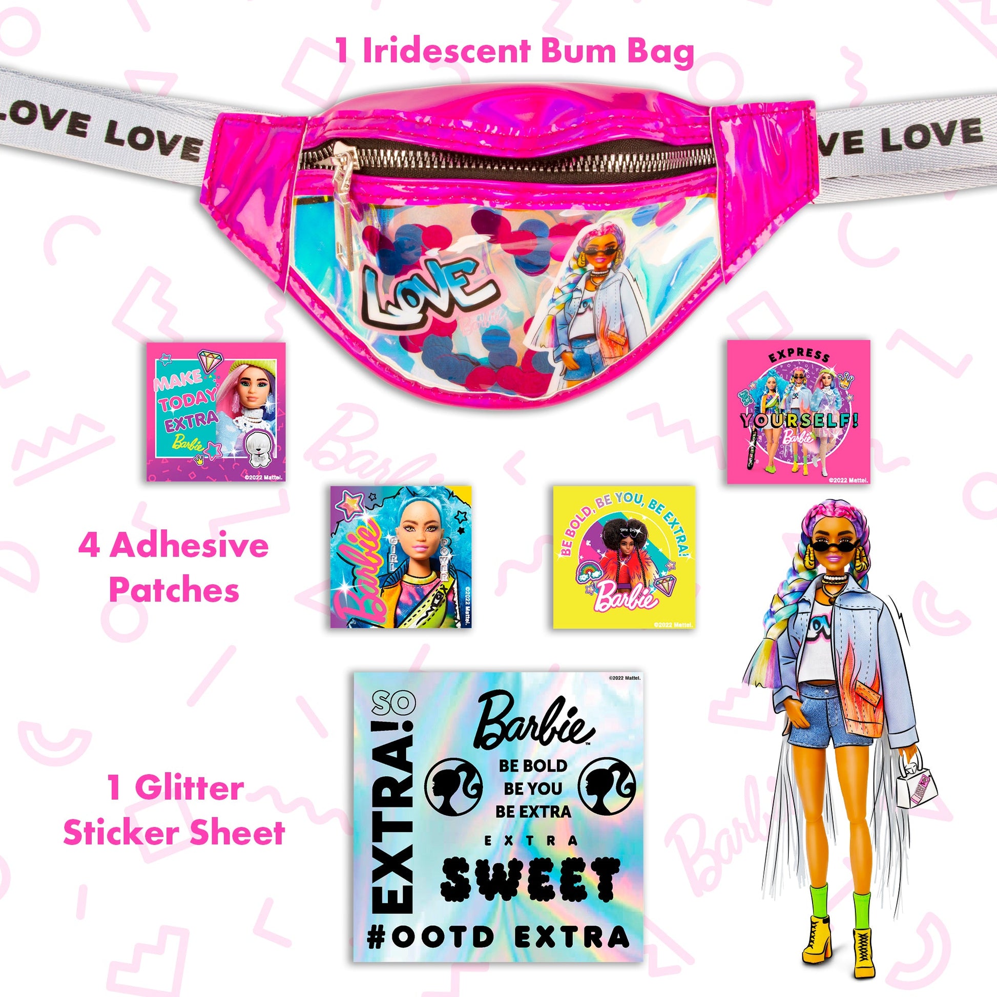 Barbie Extra Bum Bag Design Set