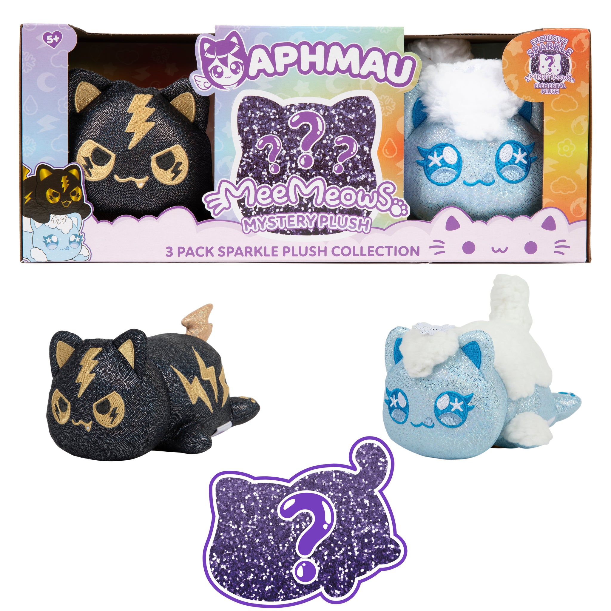 Aphmau MeeMeow Plush 3 pack Elemental 6inch