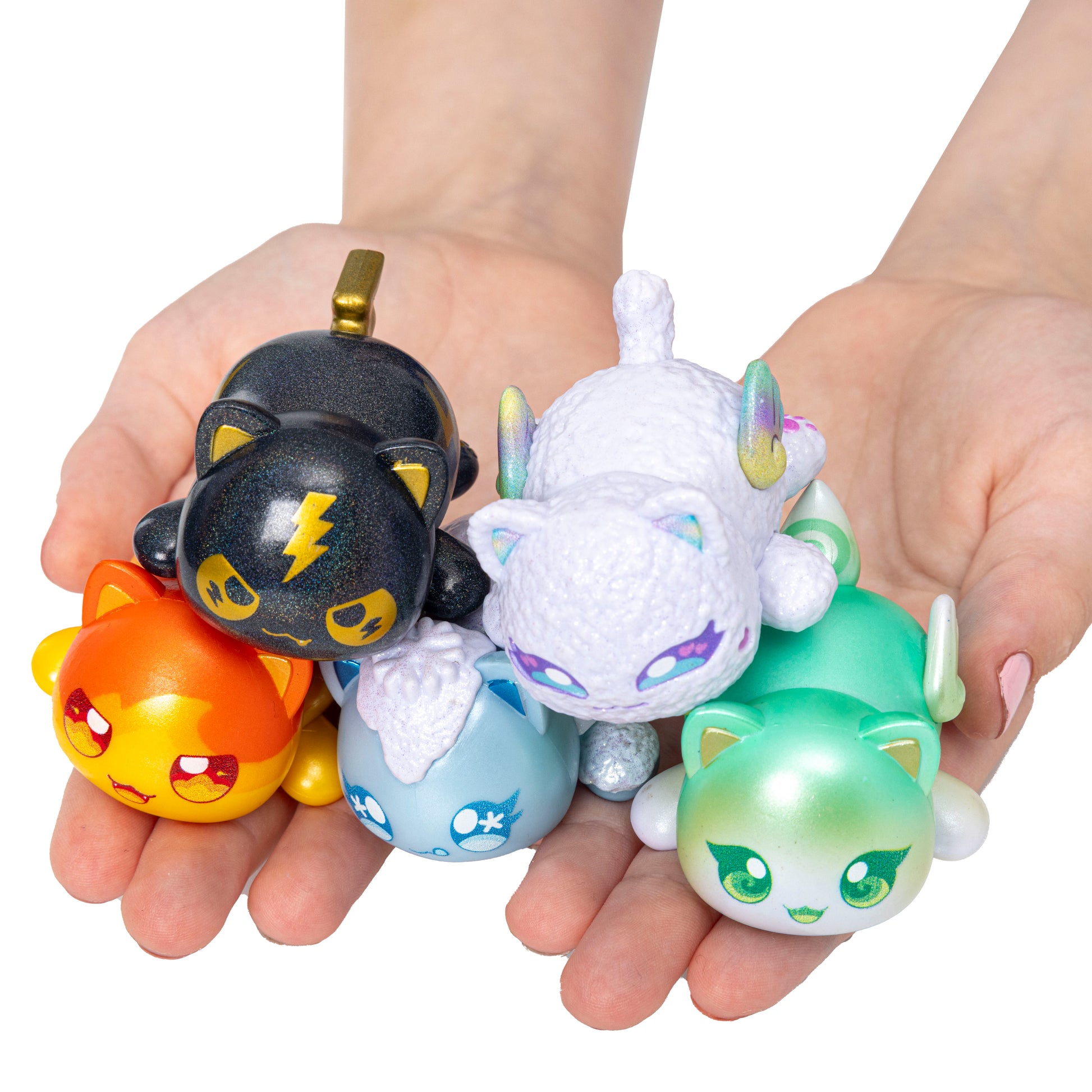 Aphmau Mystery MeeMeow Figures Multi-Pack Elemental Glow Party