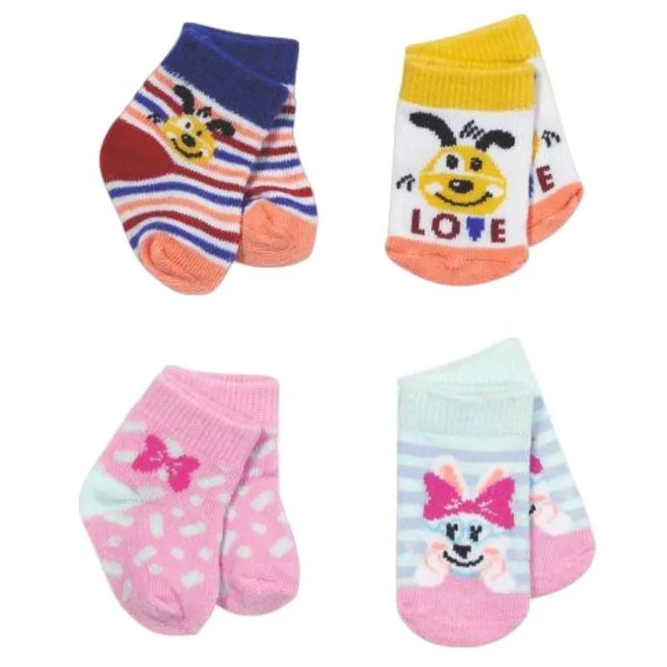 BABY born Socks 2pc, Assorted- 43cm