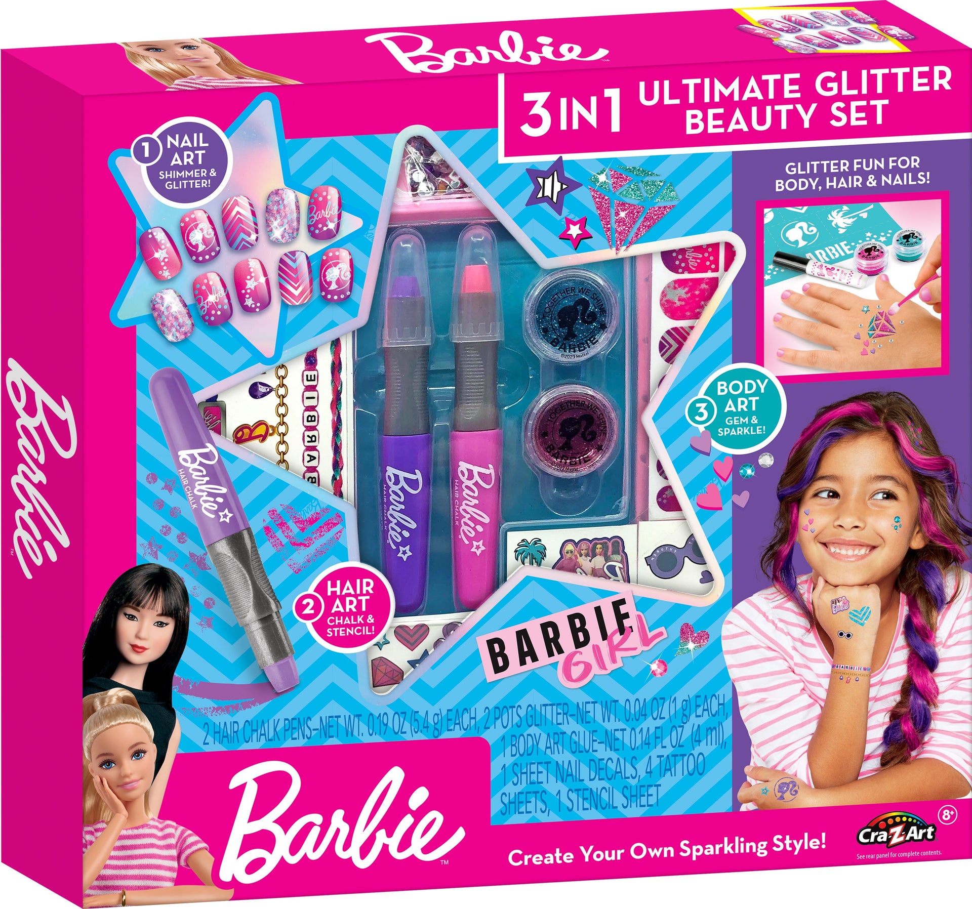 Barbie 3-in-1 Ultimate Glitter Beauty Set - Main Image