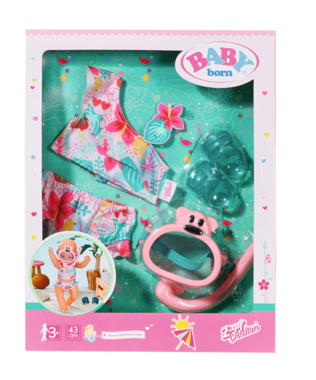 Baby Born Accessories Holiday Deluxe Bikini Set 43cm