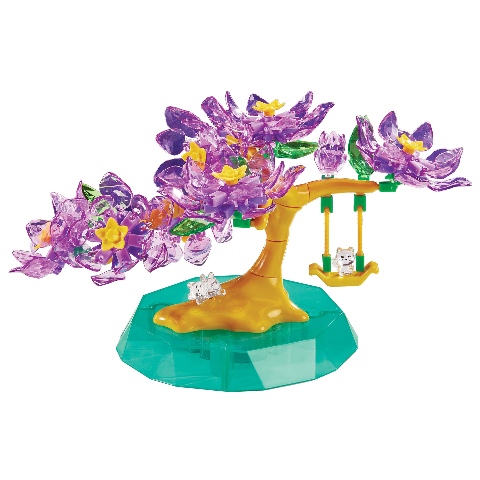 Rose Art Crystal Gem Blossoming Bonsai