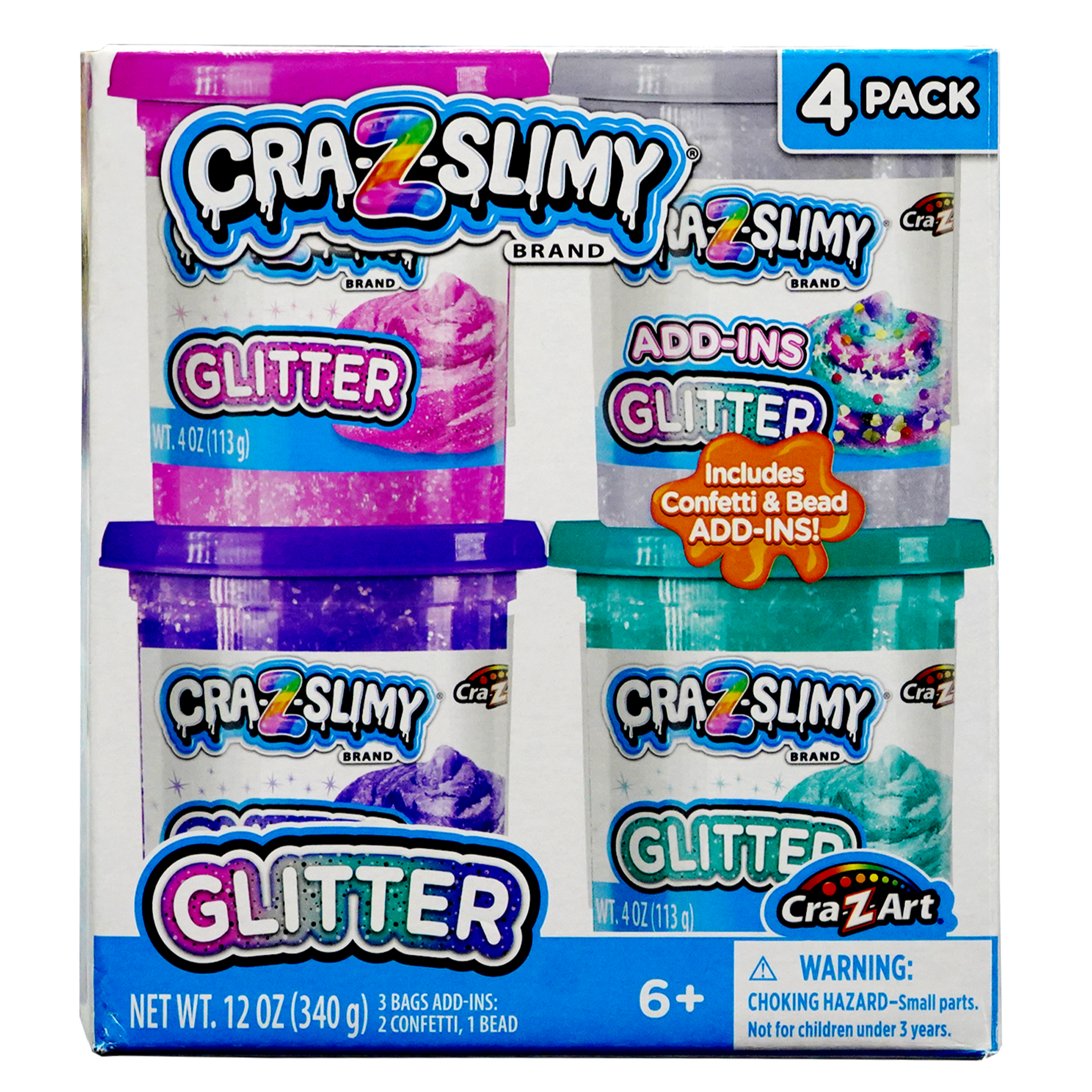 Cra-Z-Slimy Glitter! 4 Pack
