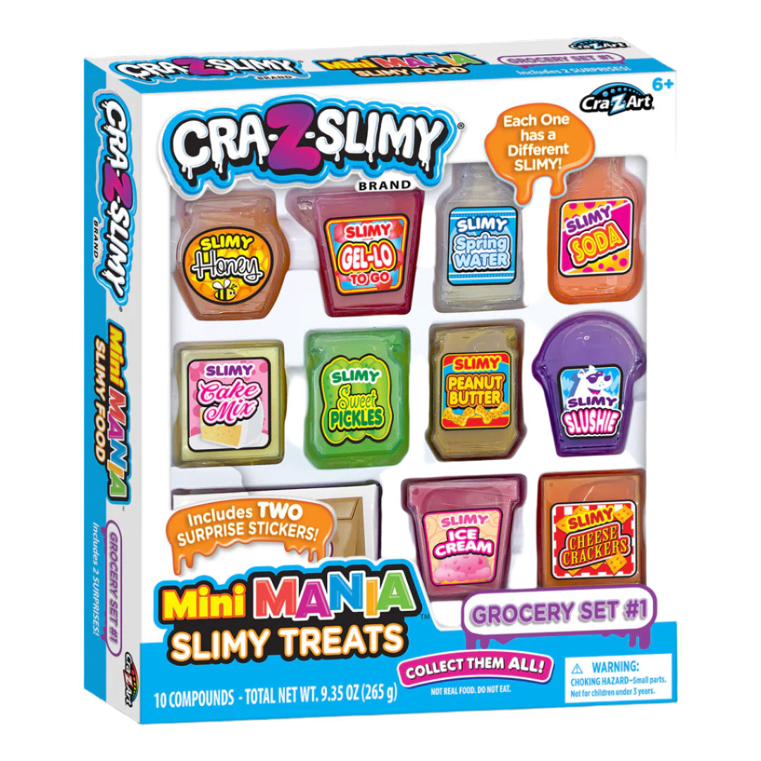 CraZSlimy Mini Mania Slimy Treats Grocery Set