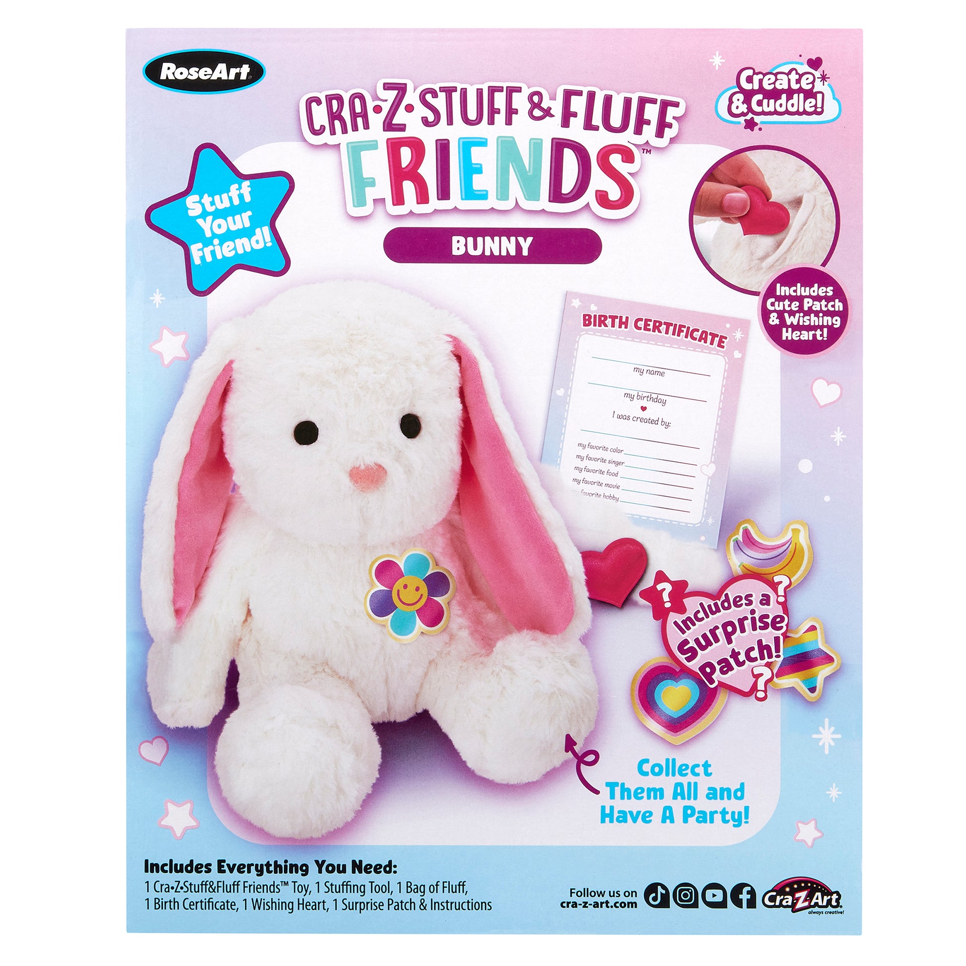 Rose Art CraZStuff & Fluff Friends Bunny