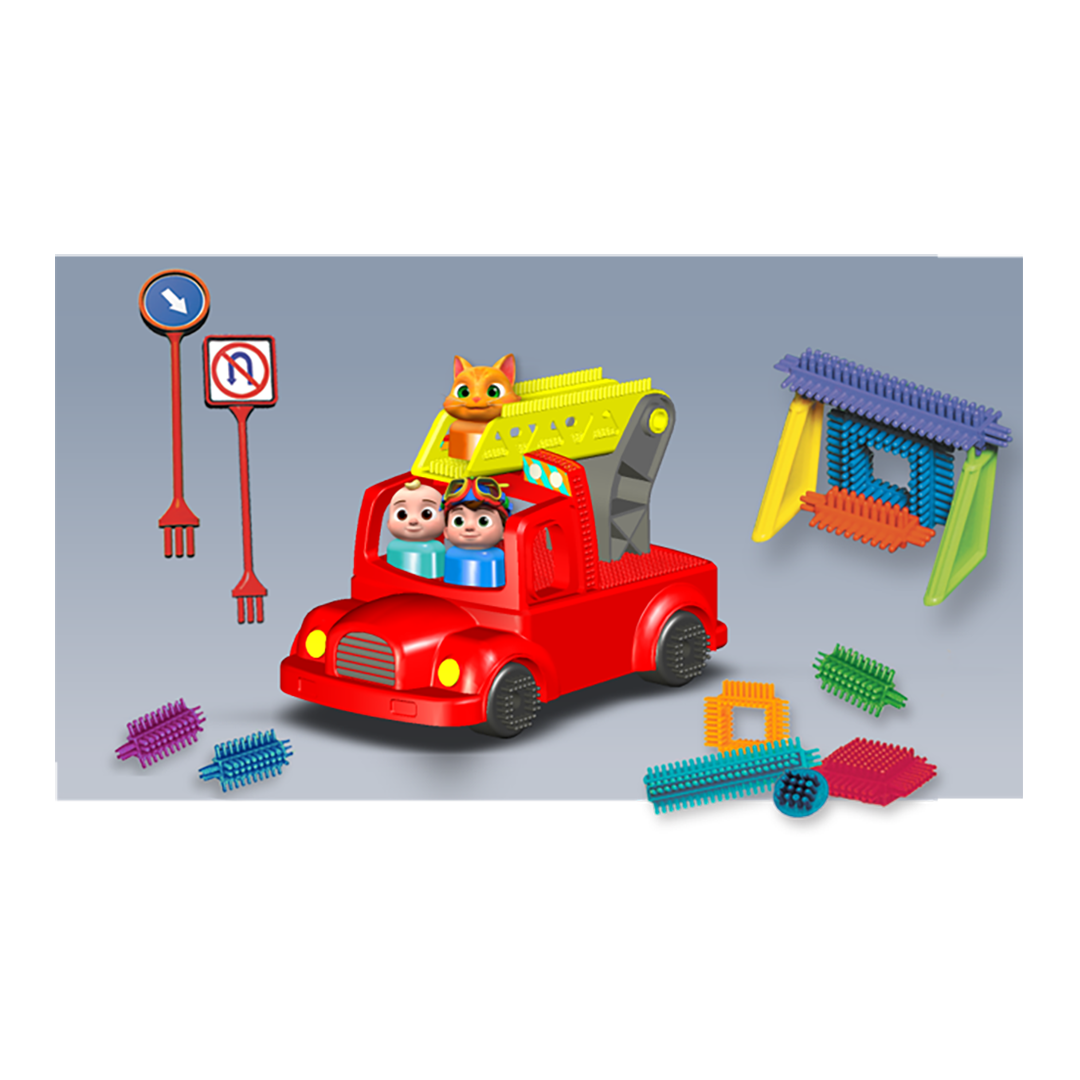 CoComelon Fire Truck Set Building Blocks