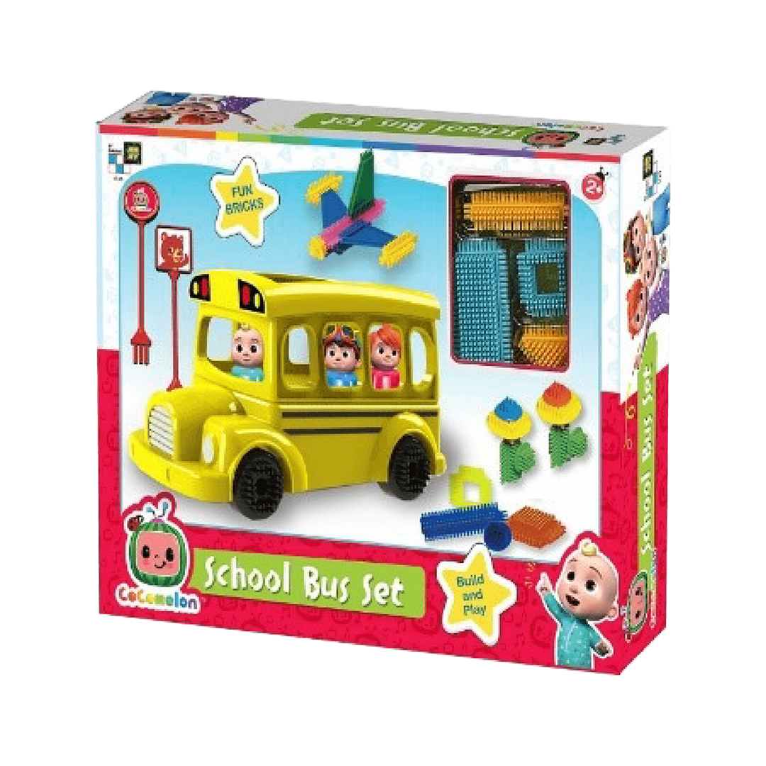 CoComelon School Bus Set Building Blocks