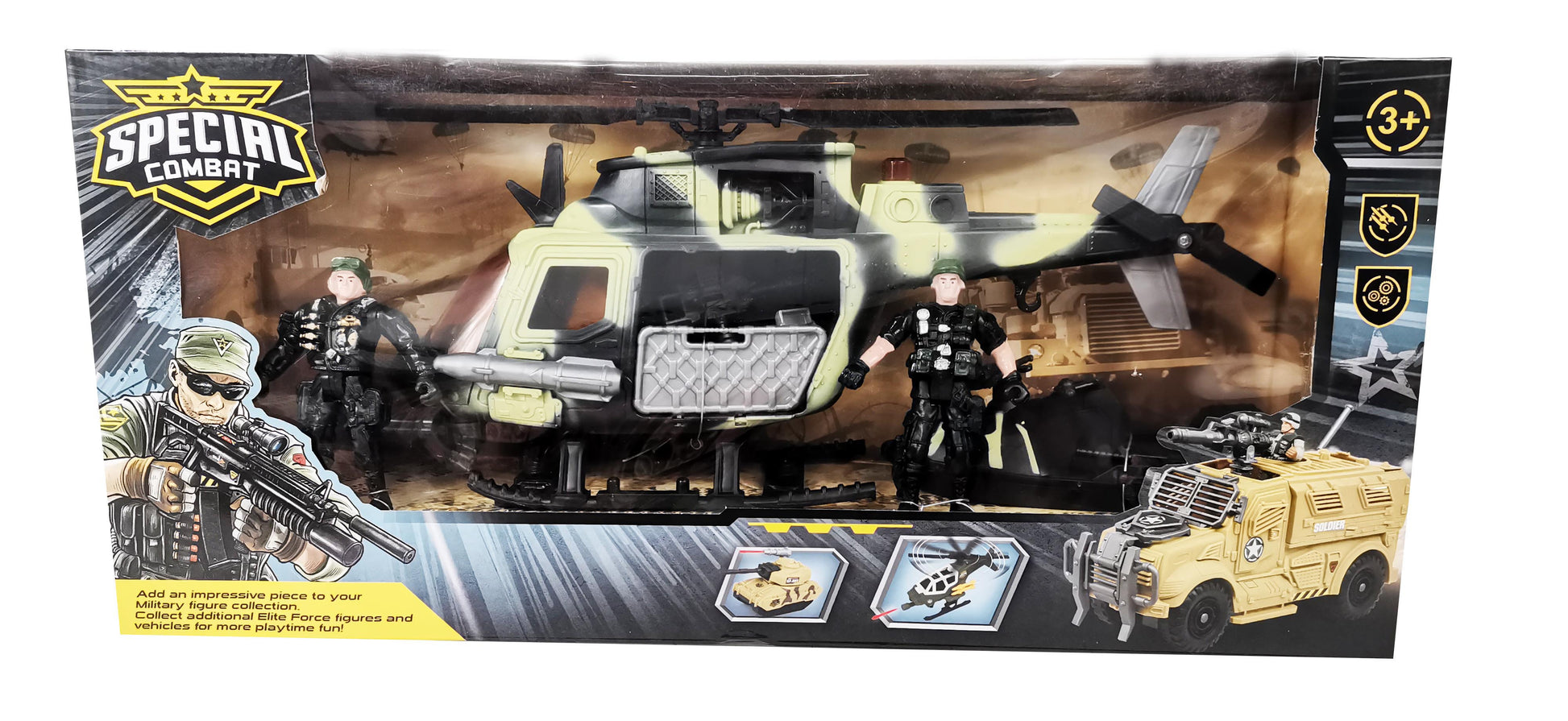 Special Combat Military Helicopter Playset