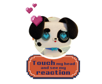 Pixel Hugs Electronic Plush (Black/White)