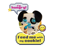 Pixel Hugs Electronic Plush (Black/White)