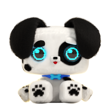 Pixel Hugs Electronic Plush (Black/White)