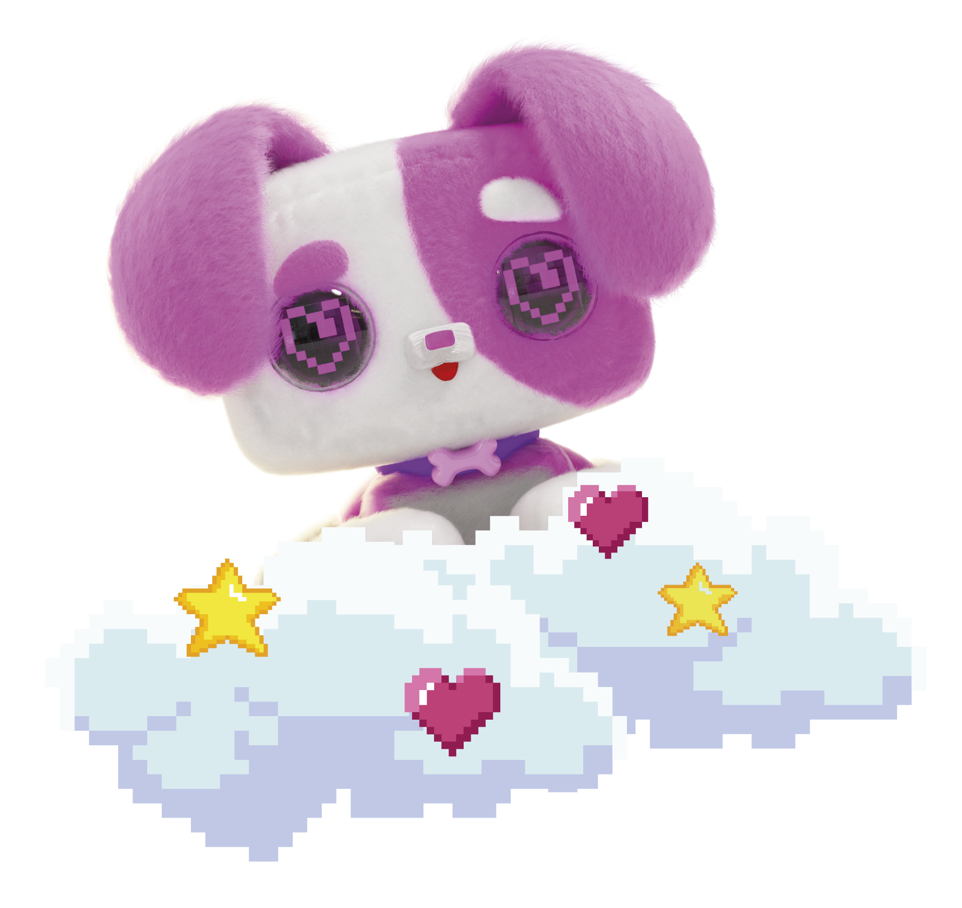 Pixel Hugs Electronic Plush ( pack/White)