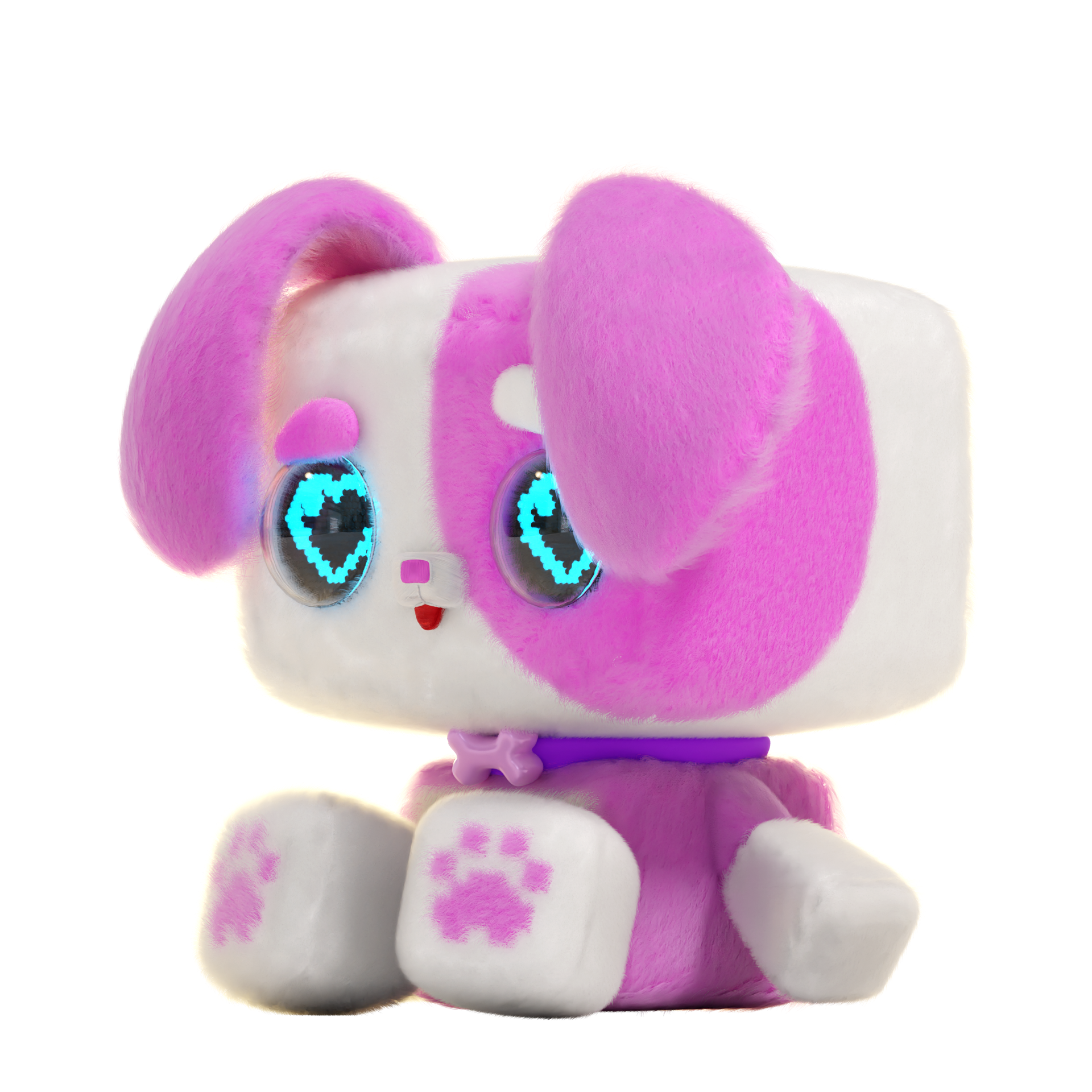 Pixel Hugs Electronic Plush ( pack/White)