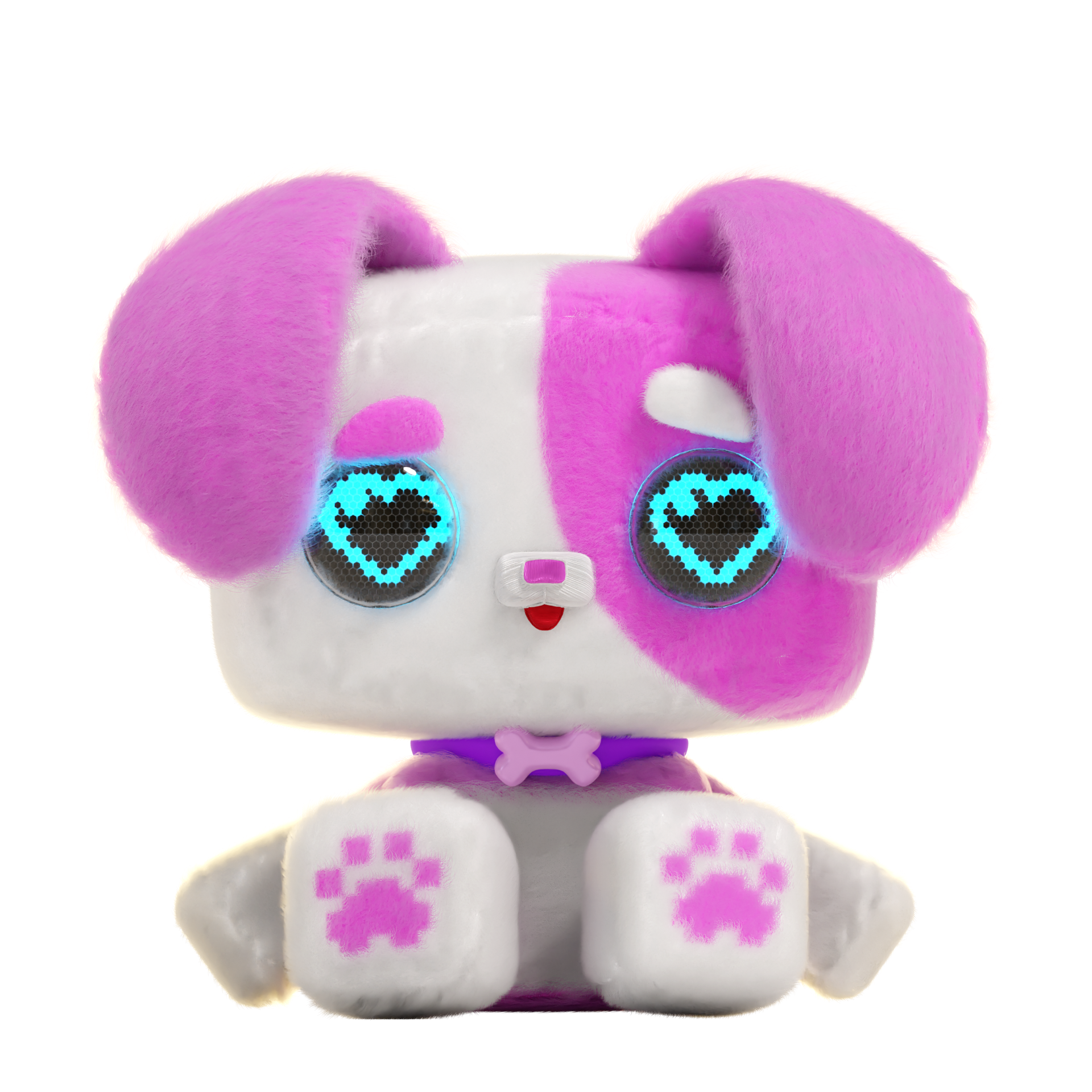 Pixel Hugs Electronic Plush ( pack/White)