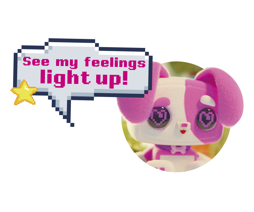 Pixel Hugs Electronic Plush ( pack/White)