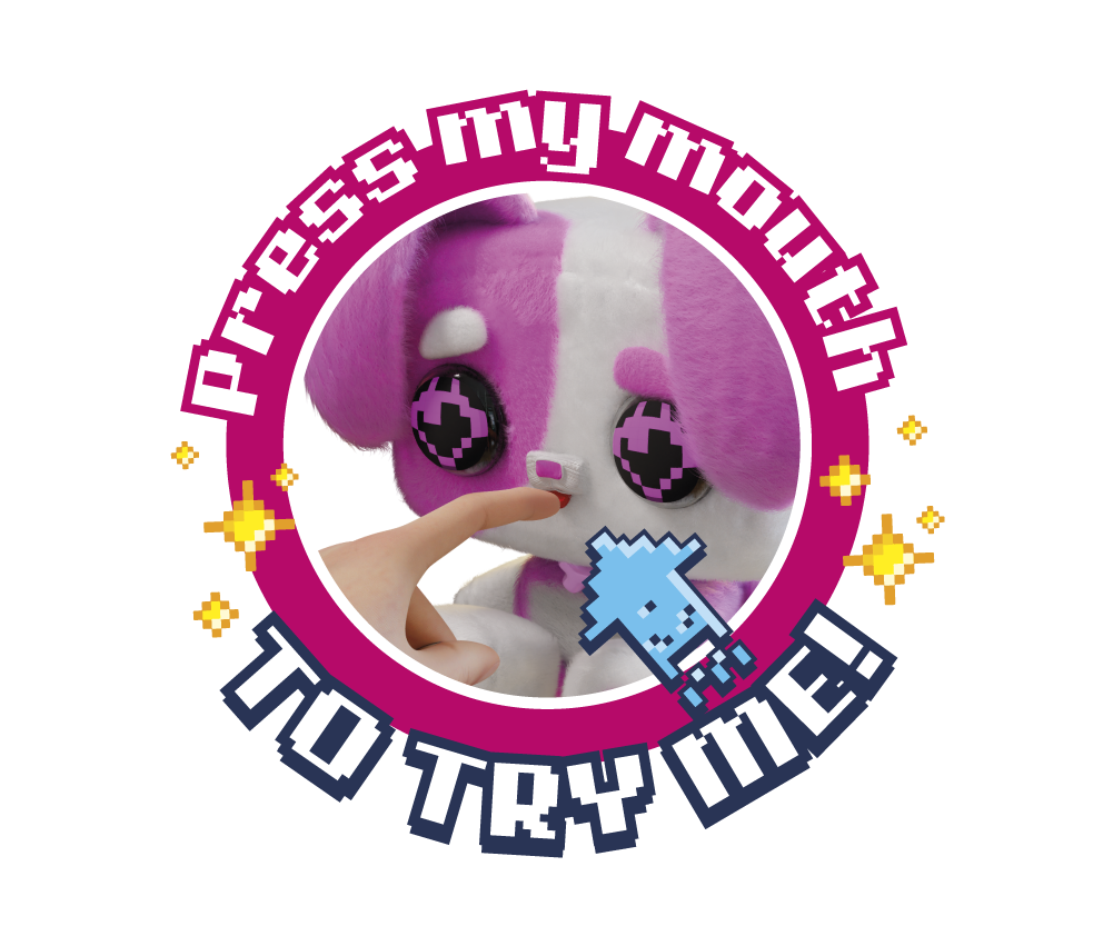 Pixel Hugs Electronic Plush ( pack/White)