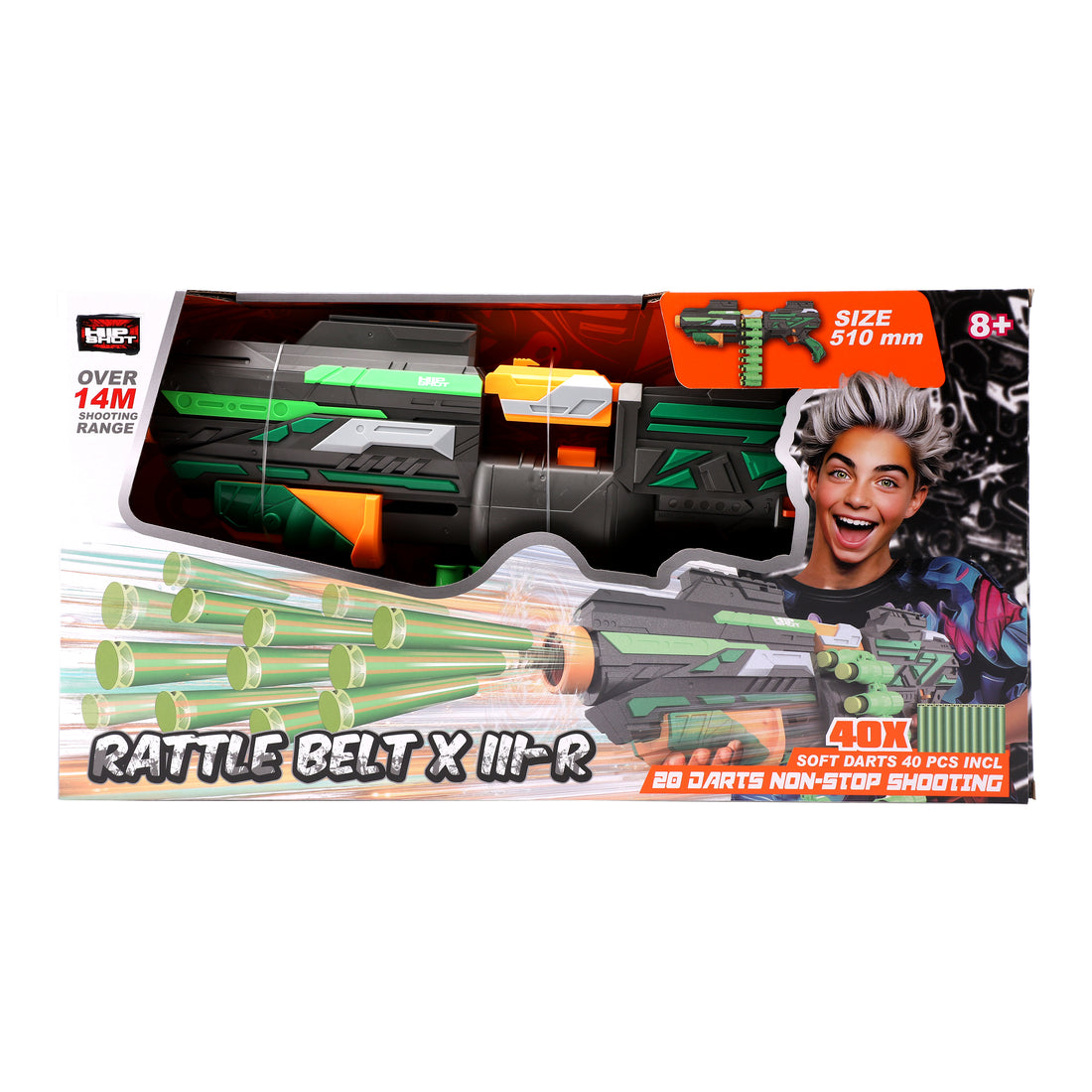 Hip Shot Rattle X III-R with x40 Darts