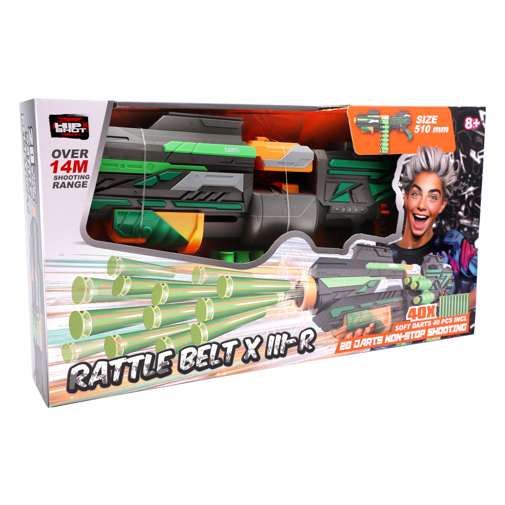 Hip Shot Rattle X III-R with x40 Darts
