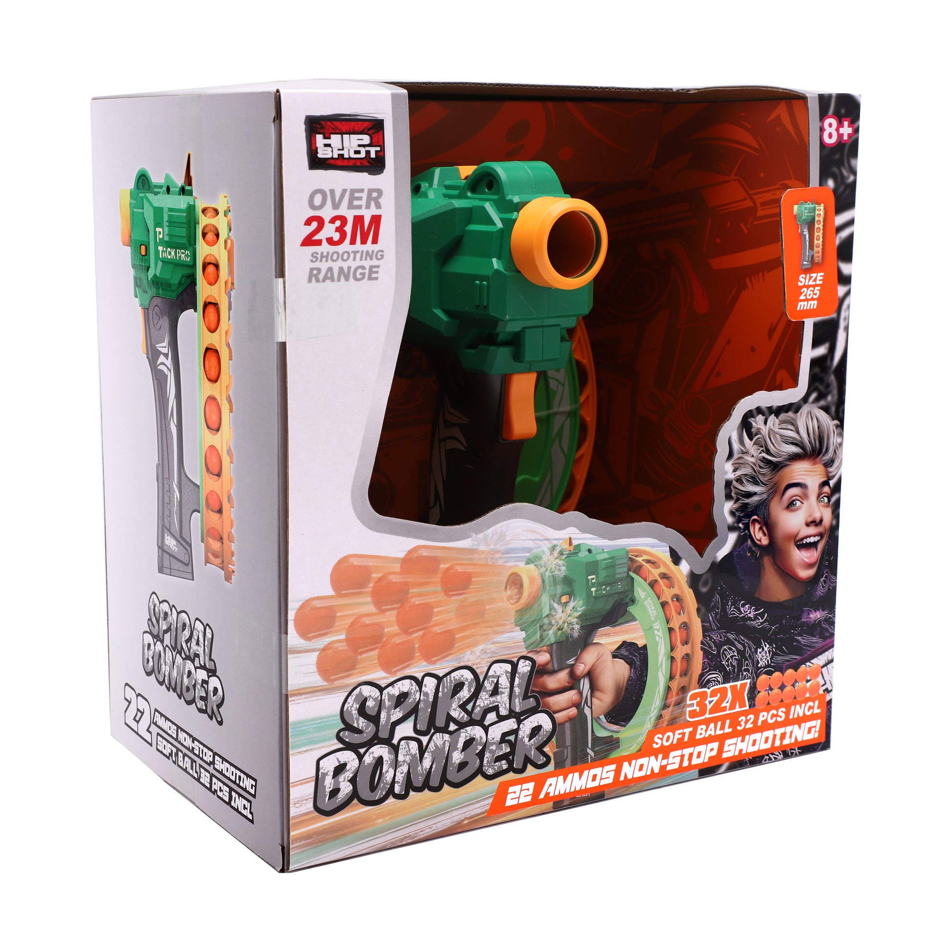 Hip Shot B/O Spiral Bomber (with 32pcs Soft Balls)