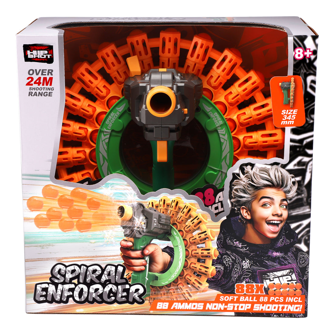 Hip Shot B/O Spiral Enforcer (with 88pcs Soft Balls)