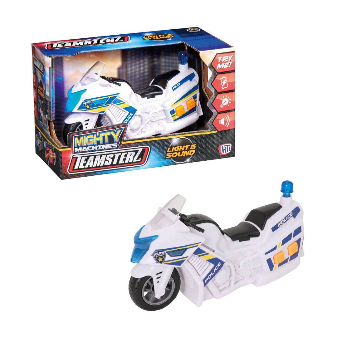 Teamsterz Mighty Machines Police Motorbike (Small) (L&S)