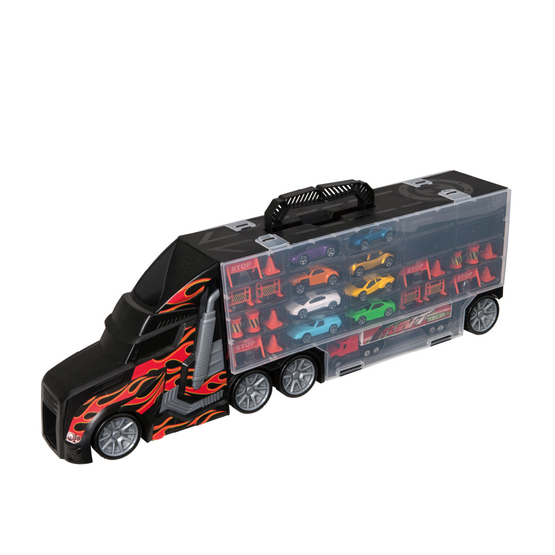 Teamsterz Metro City Auto Transporter (Large) (w/ 8 Cars)